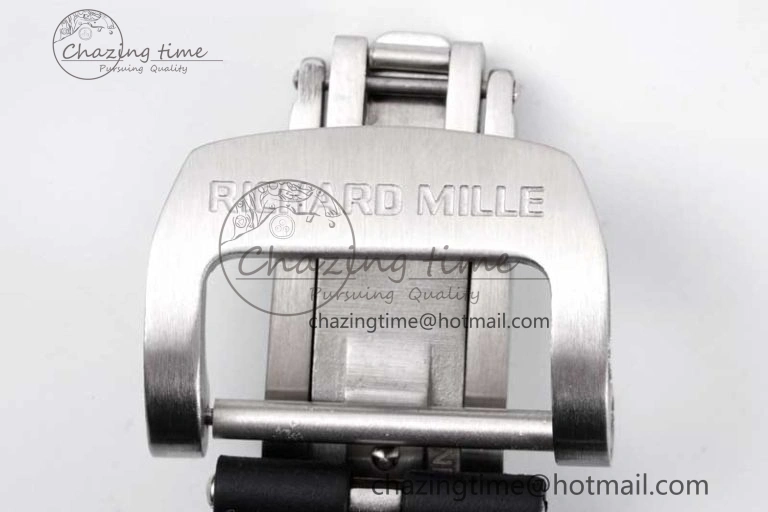 RM21-01 SS Tourbillon RMF Best Edition Skeleton Dial on Black Rubber Strap