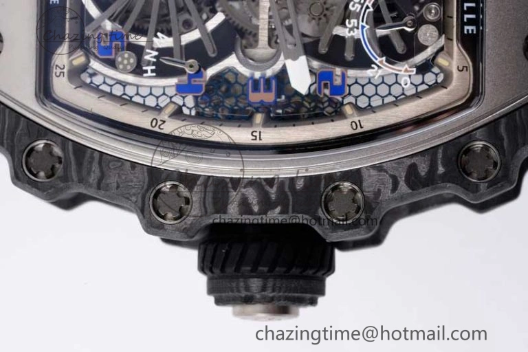 RM21-01 SS Tourbillon RMF Best Edition Skeleton Dial on Black Rubber Strap