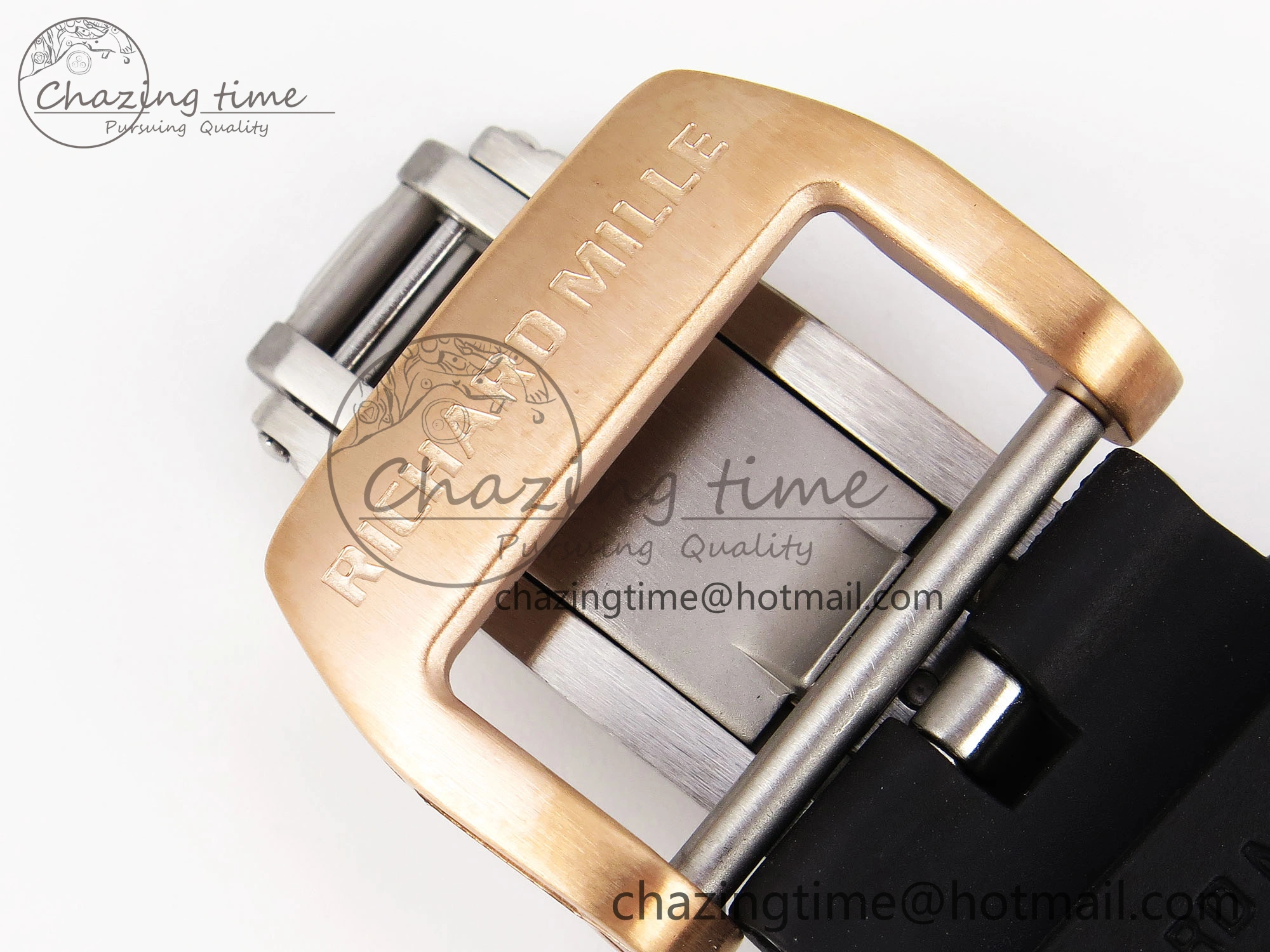 RM21-01 Tourbillon NTPT RMF Best Edition RG Bezel Skeleton Dial on Black Rubber Strap