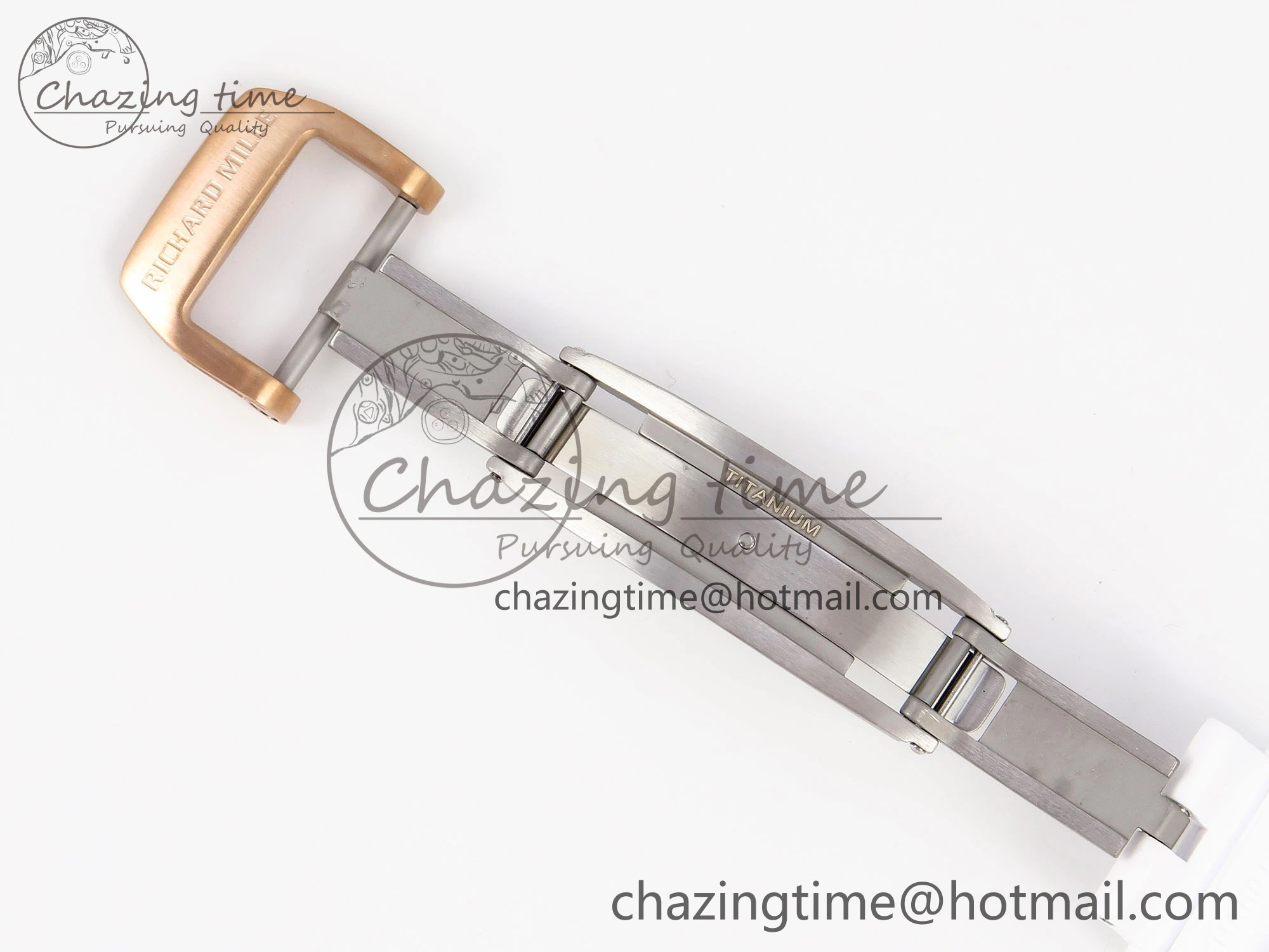 RM21-01 Tourbillon NTPT RMF Best Edition RG Bezel Skeleton Dial on White Rubber Strap