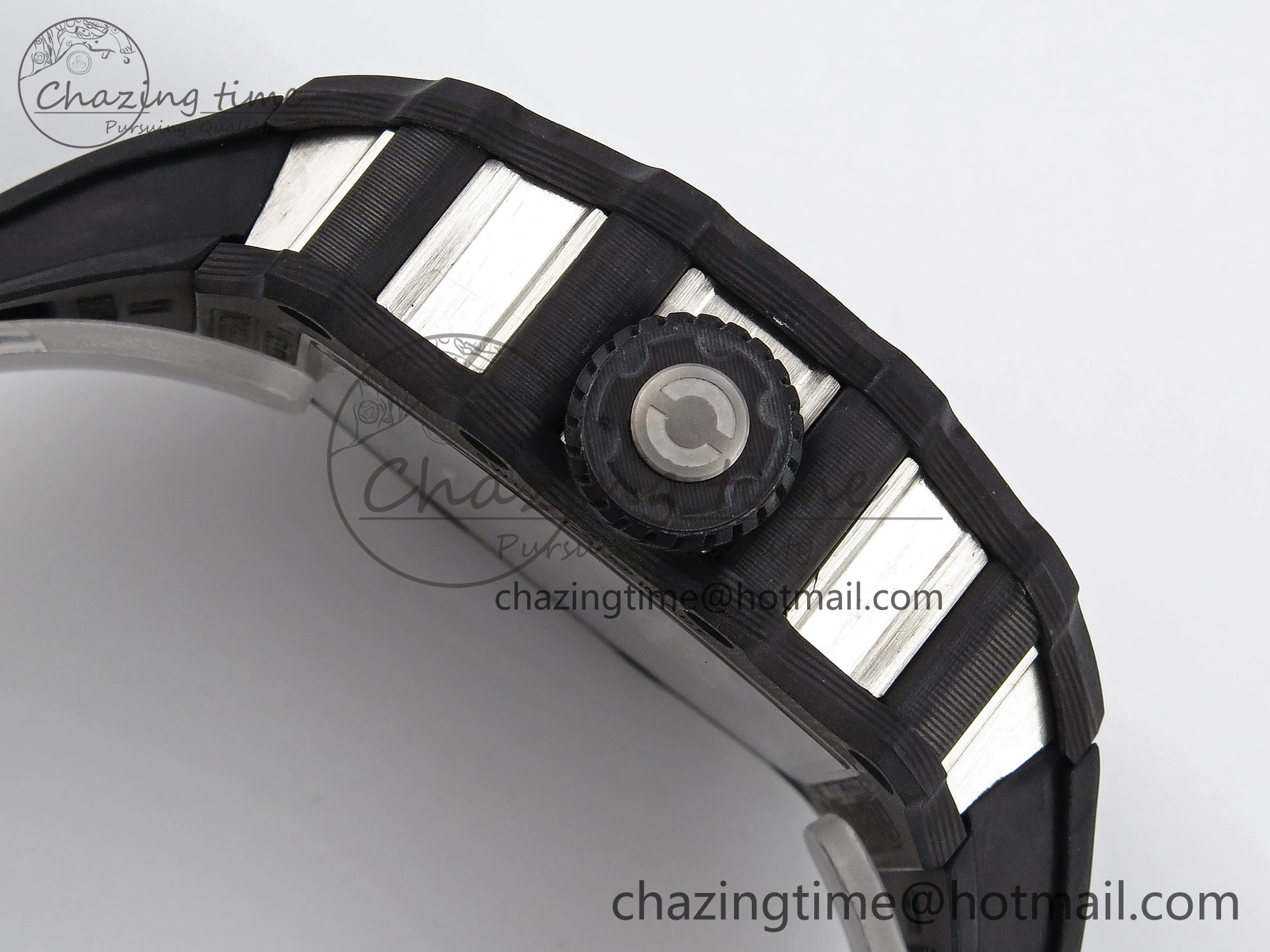 RM21-01 Tourbillon NTPT RMF Best Edition Skeleton Dial on Black Rubber Strap