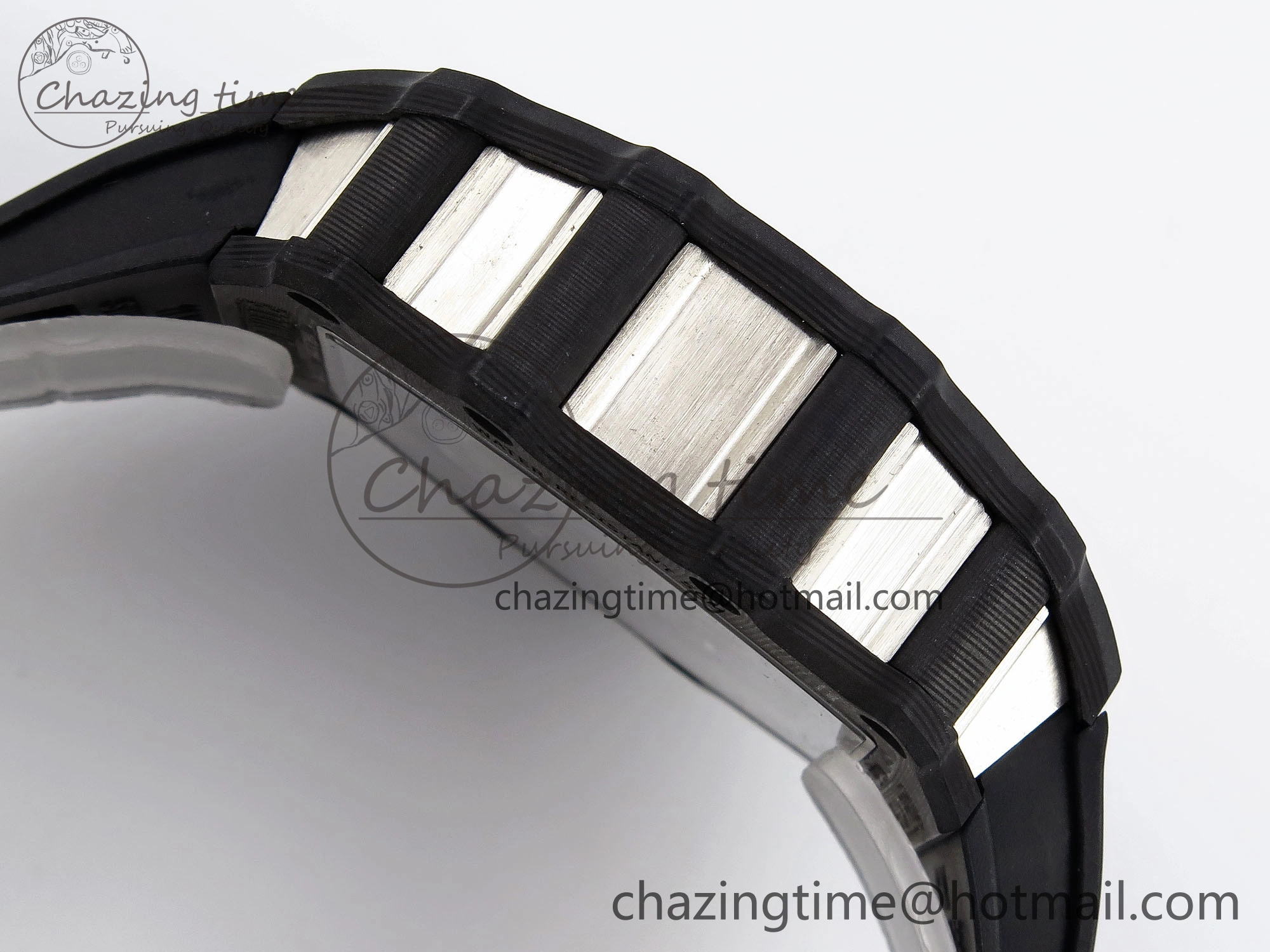RM21-01 Tourbillon NTPT RMF Best Edition Skeleton Dial on Black Rubber Strap