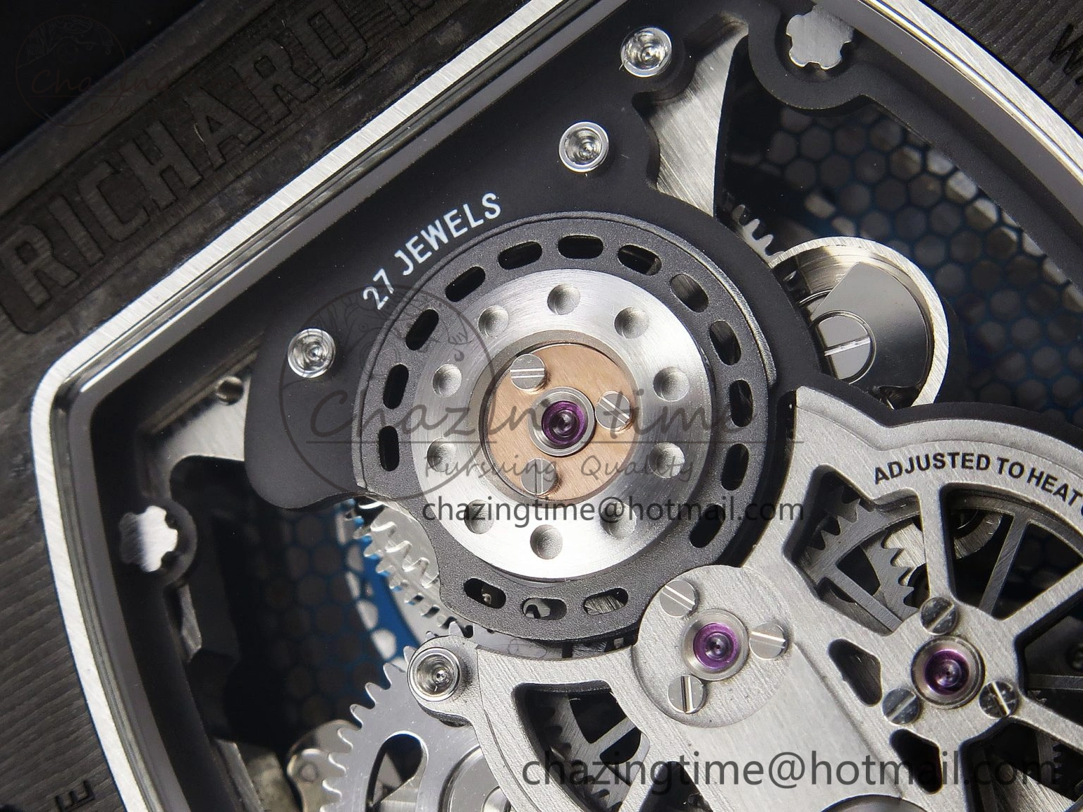 RM21-01 Tourbillon NTPT RMF Best Edition Skeleton Dial on Black Rubber Strap