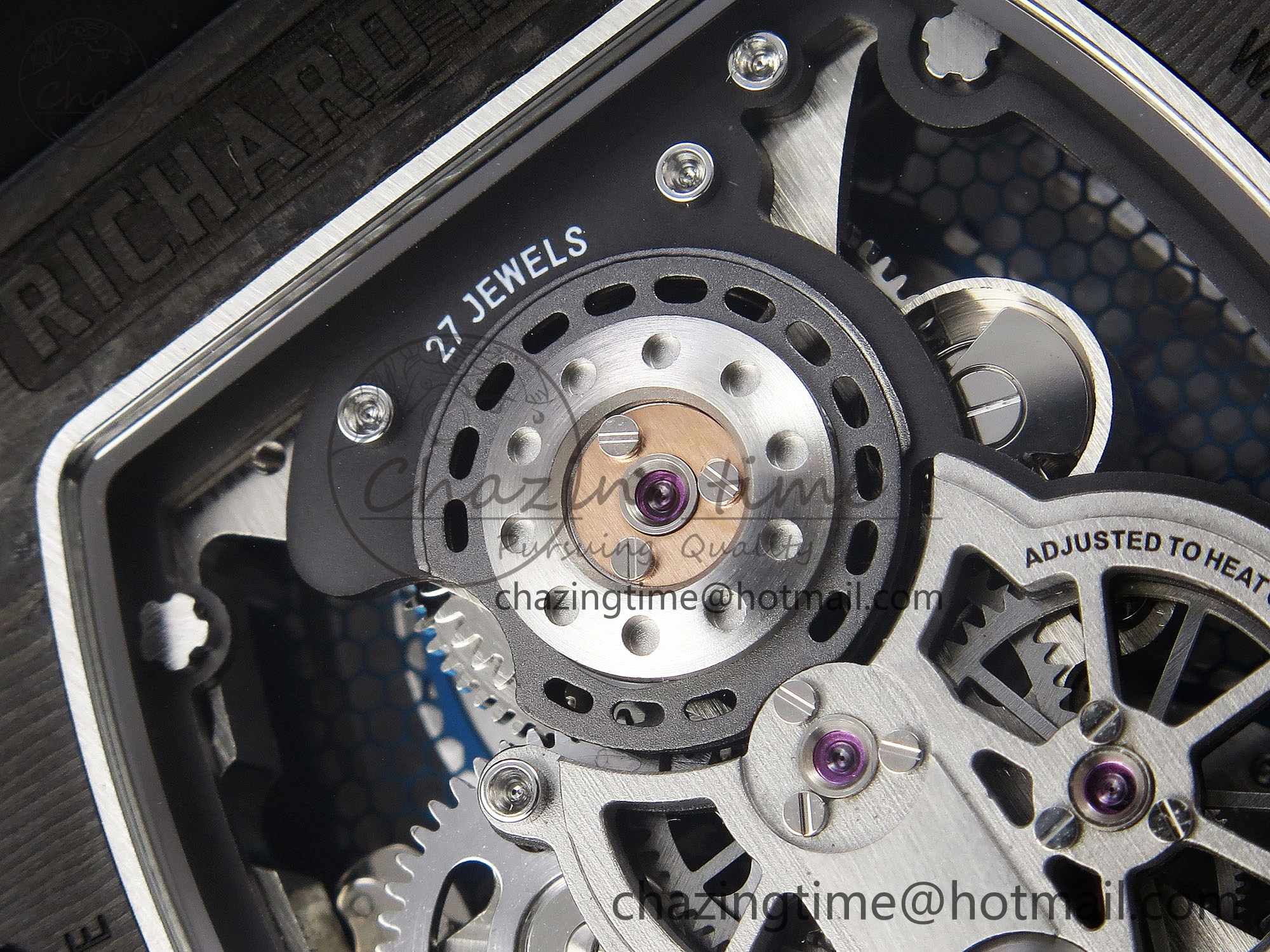 RM21-01 Tourbillon NTPT RMF Best Edition Skeleton Dial on Black Rubber Strap