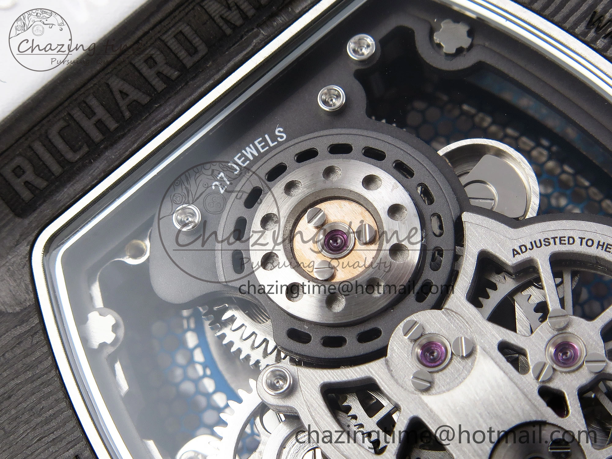 RM21-01 Tourbillon NTPT RMF Best Edition Skeleton Dial on White Rubber Strap