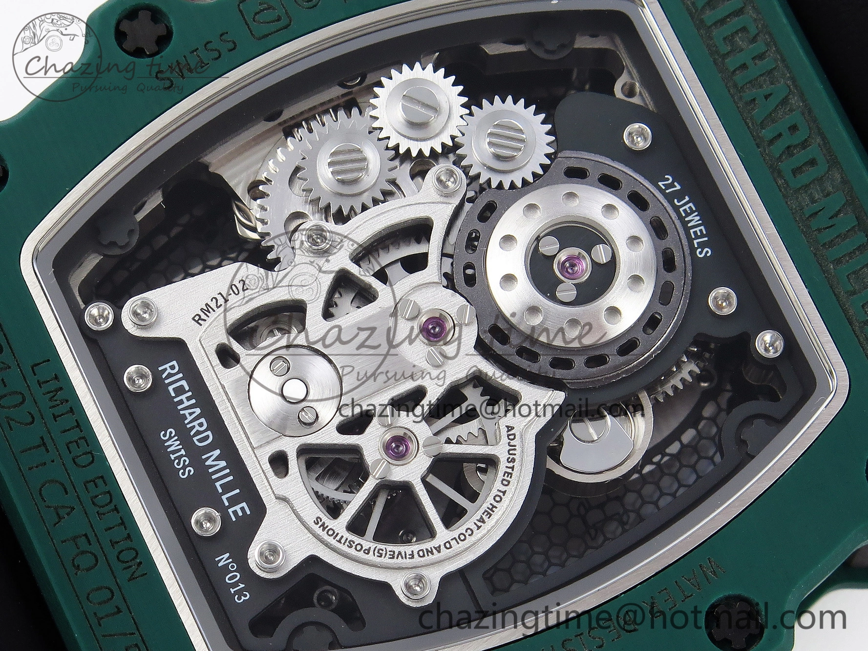 RM21-02 Tourbillon NTPT RMF Best Edition Skeleton Dial on Black Nylon Strap