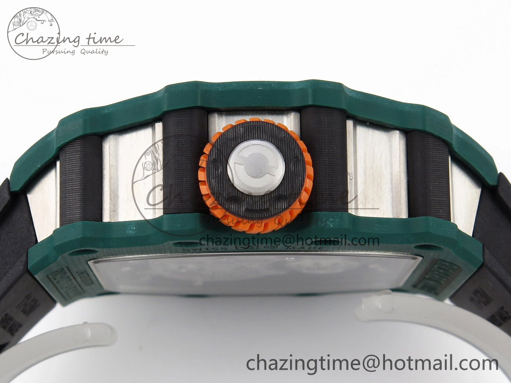 RM21-02 Tourbillon NTPT RMF Best Edition Skeleton Dial on Black Rubber Strap
