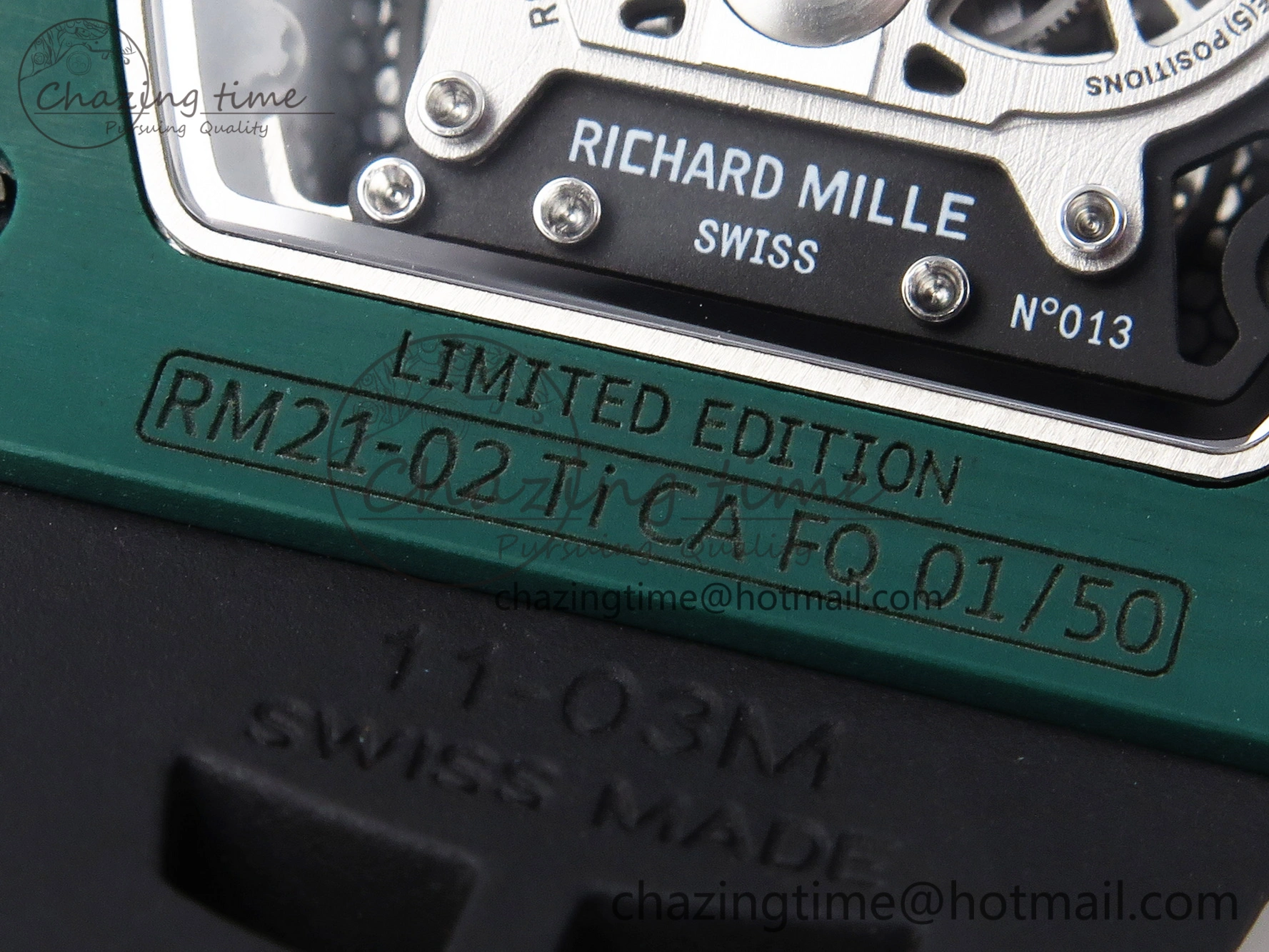 RM21-02 Tourbillon NTPT RMF Best Edition Skeleton Dial on Black Rubber Strap