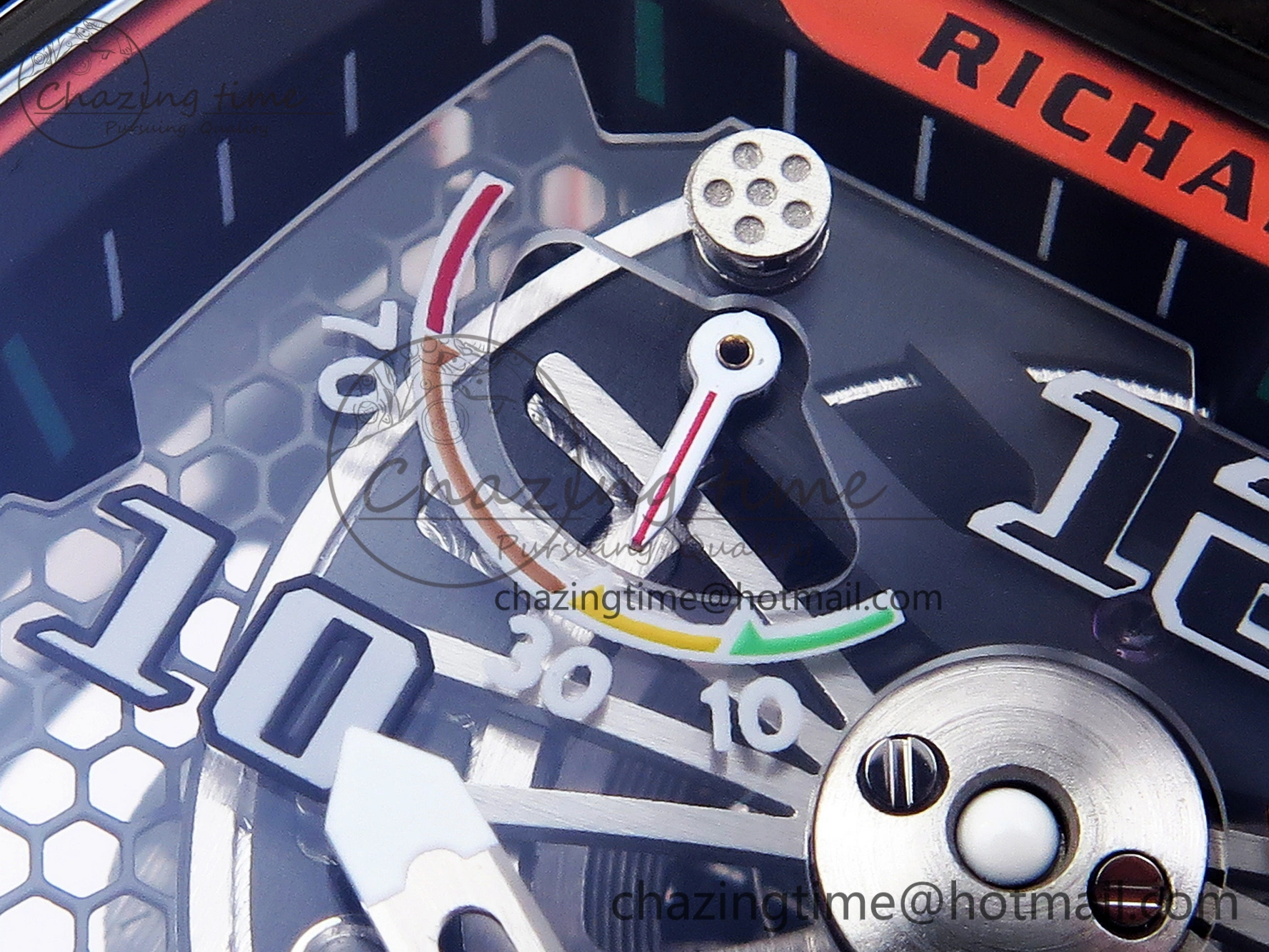 RM21-02 Tourbillon NTPT RMF Best Edition Skeleton Dial on Orange Nylon Strap