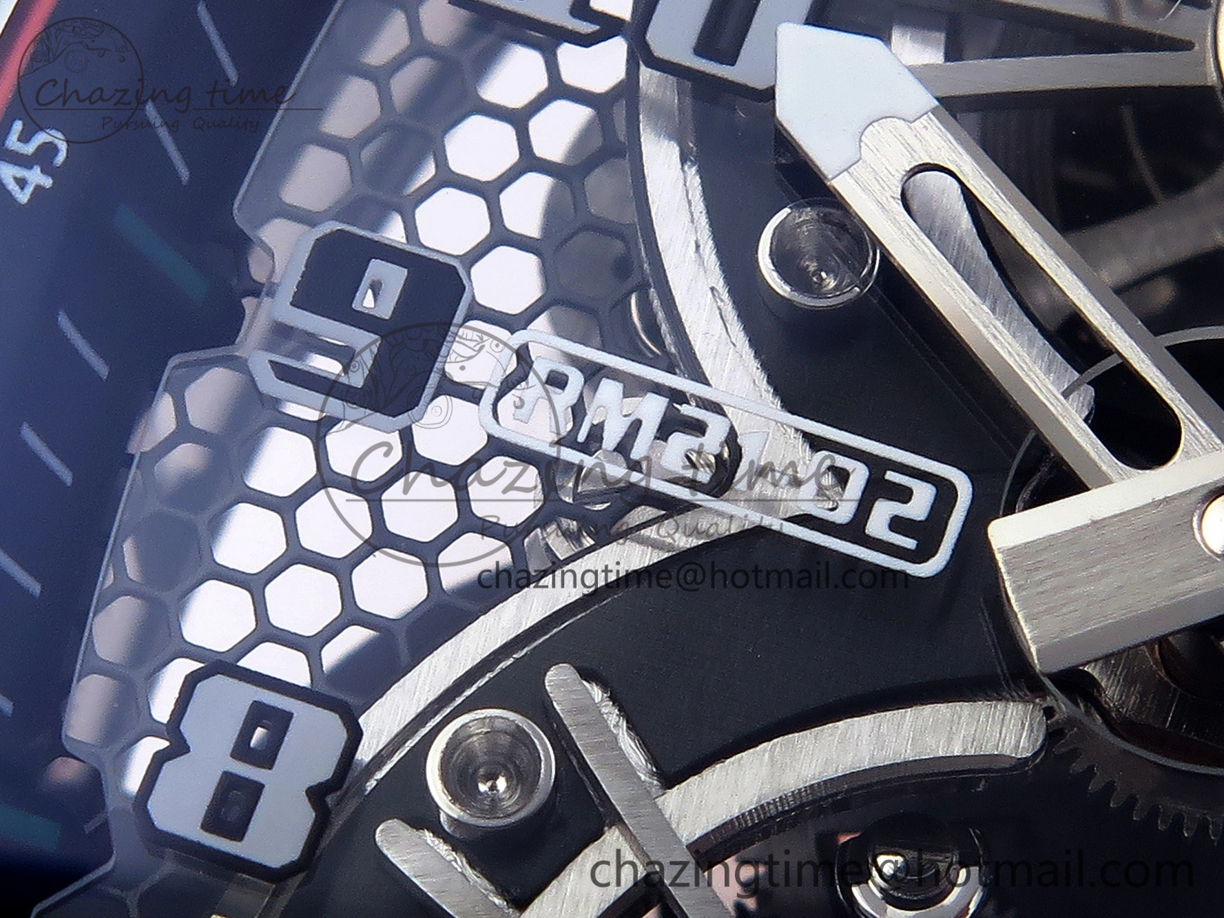 RM21-02 Tourbillon NTPT RMF Best Edition Skeleton Dial on Orange Nylon Strap