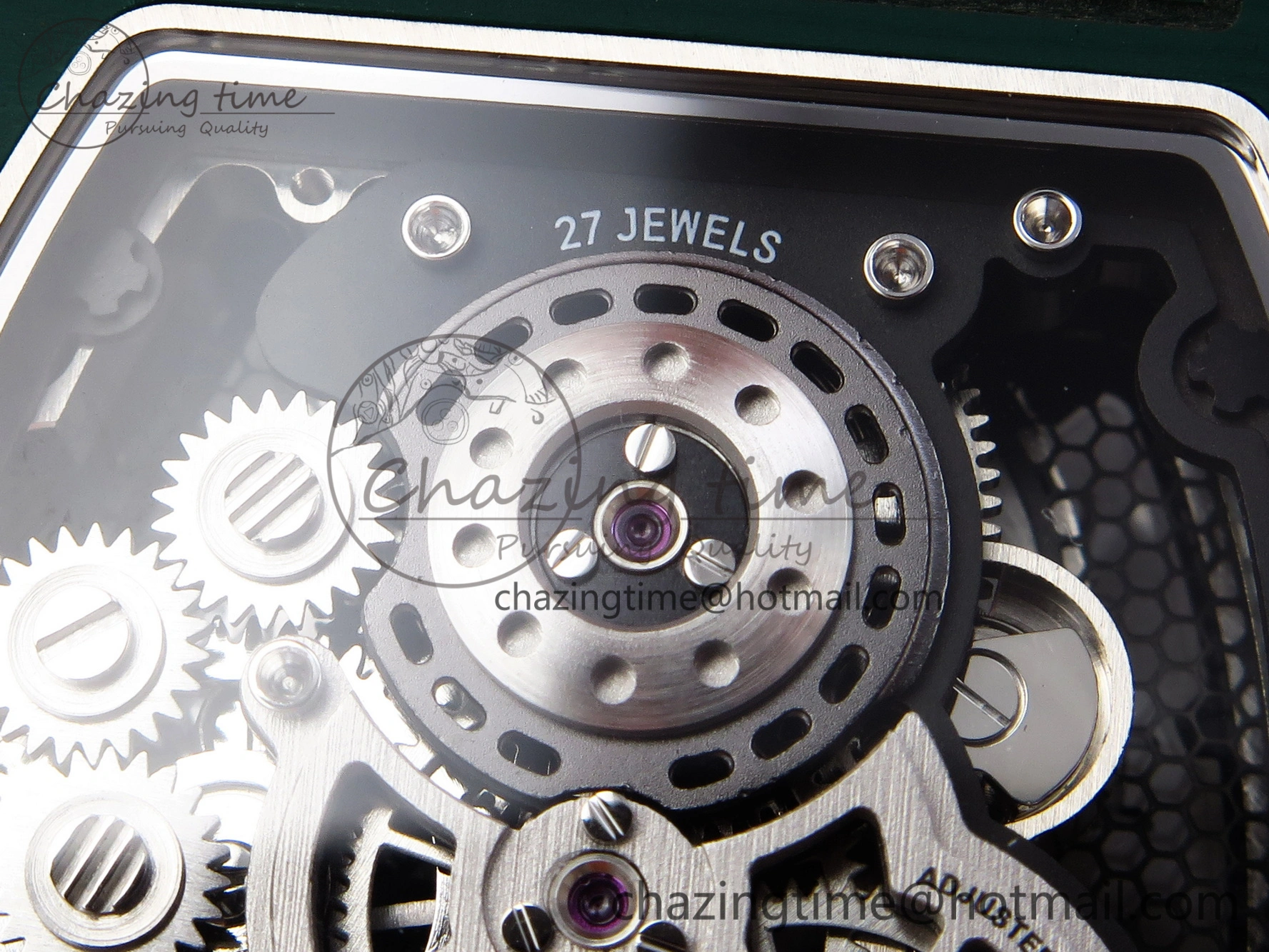 RM21-02 Tourbillon NTPT RMF Best Edition Skeleton Dial on Orange Nylon Strap