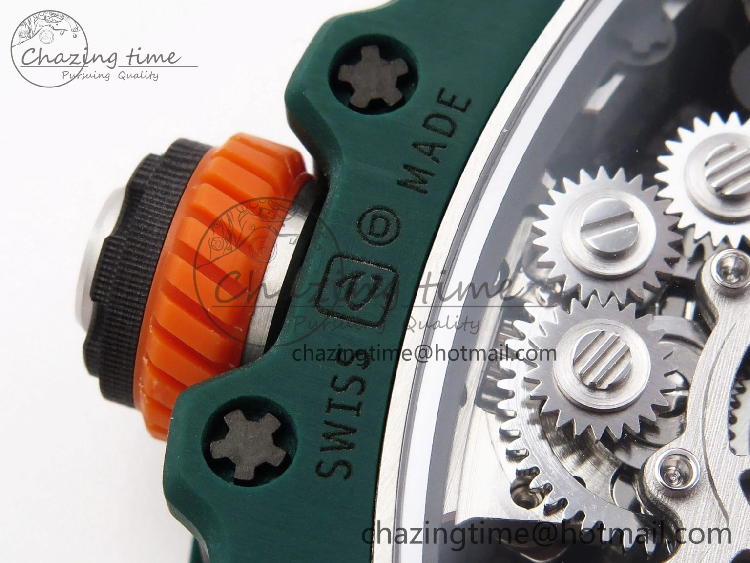 RM21-02 Tourbillon NTPT RMF Best Edition Skeleton Dial on Orange Nylon Strap