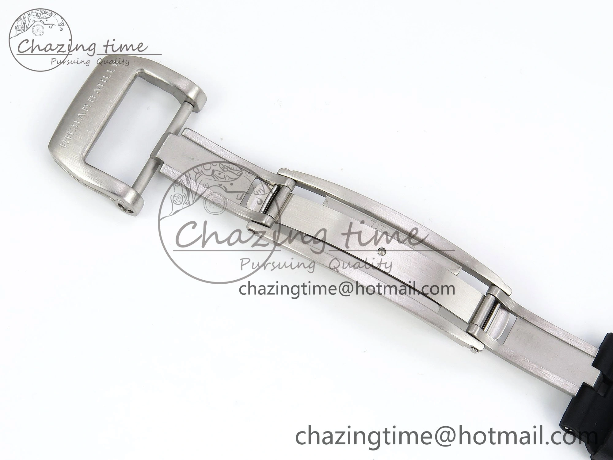 RM21-02 Tourbillon White Quartz Fiber Black Carbon RMF Best Edition on Black Rubber Strap