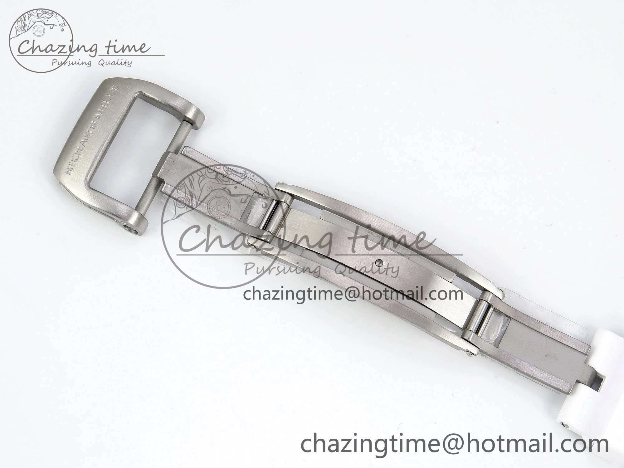 RM21-02 Tourbillon White Quartz Fiber Black Carbon RMF Best Edition on White Rubber Strap