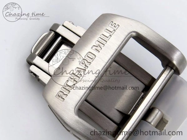 RM51 Transparent Tourbillon RMF Best Edition RG Tiger Dragon Dial on Transparent Rubber Strap