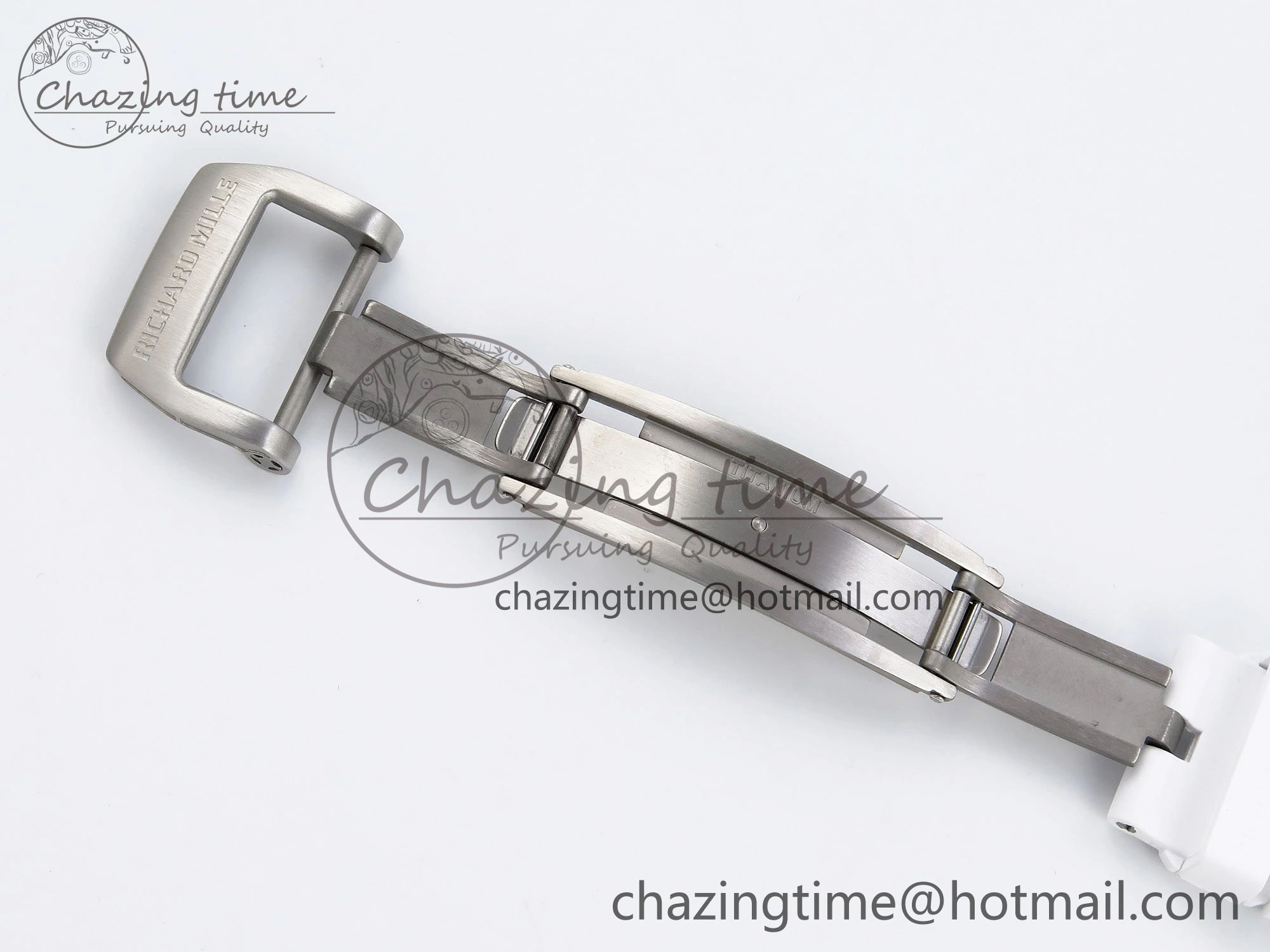 RM51 Transparent Tourbillon RMF Best Edition Tiger Dragon Dial on White Rubber Strap