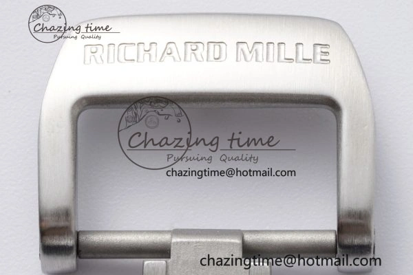 RM53-02 Blue Transparent Tourbillon RMF Best Edition Skeleton Dial on Transparent Rubber Strap