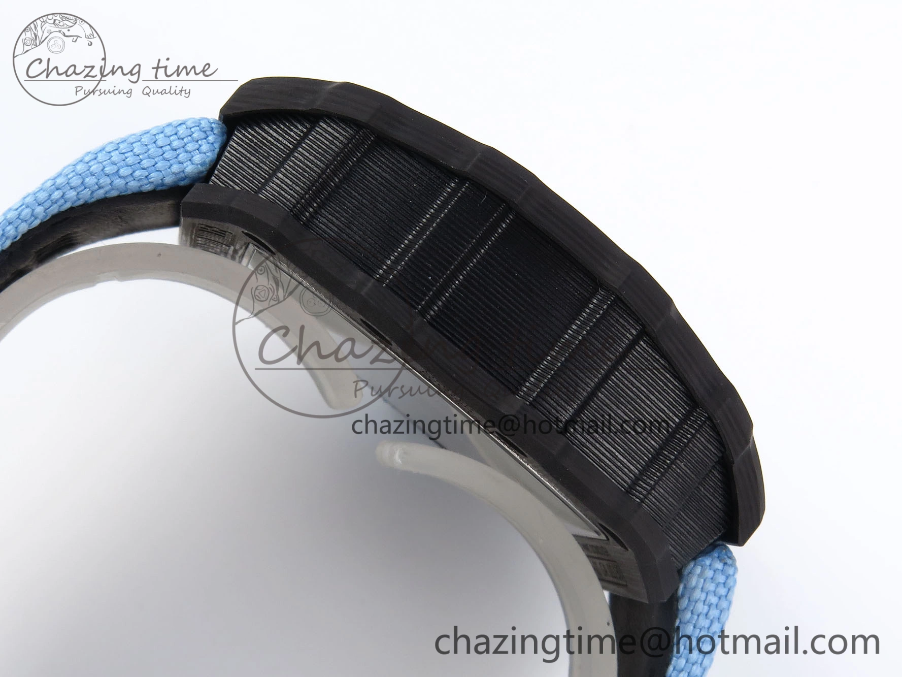 RM53-02 TOURBILLON CARBON RMF BEST EDITION SKELETON DIAL ON BLUE NYLON STRAP