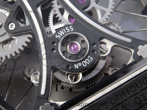 RM53-02 TOURBILLON CARBON RMF BEST EDITION SKELETON DIAL ON BLUE NYLON STRAP