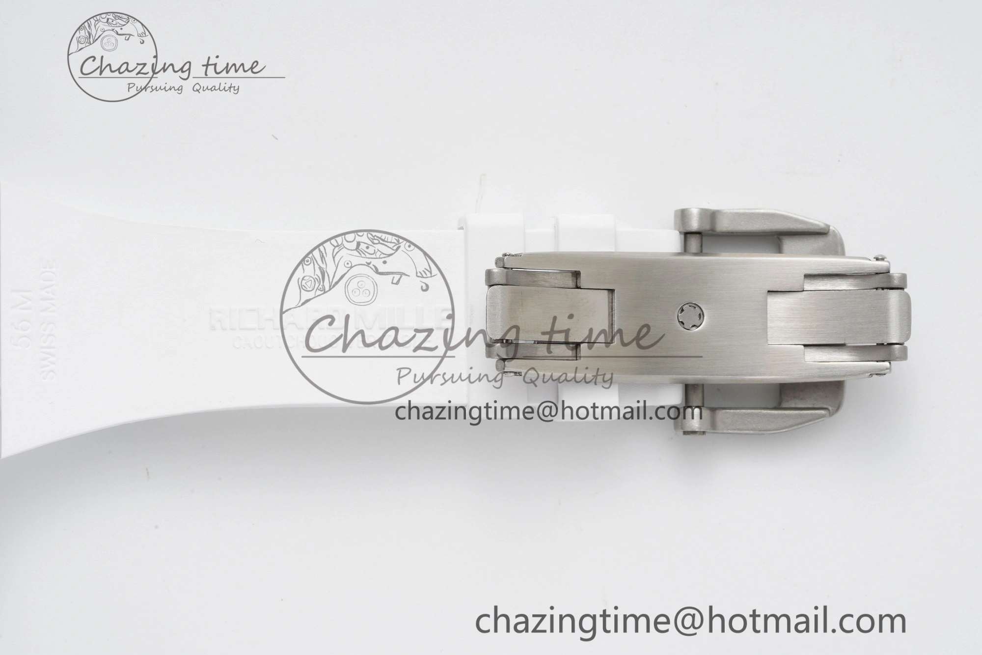 RM56-01 Transparent Tourbillon RMF Best Edition Skeleton Dial on White Rubber Strap