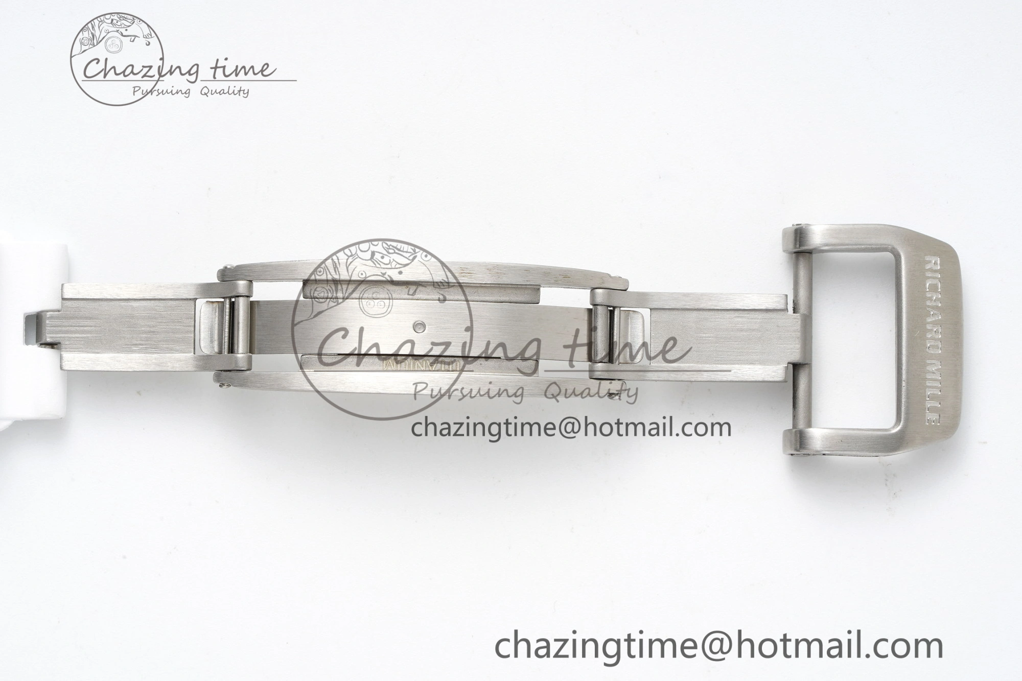 RM56-01 Transparent Tourbillon RMF Best Edition Skeleton Dial on White Rubber Strap