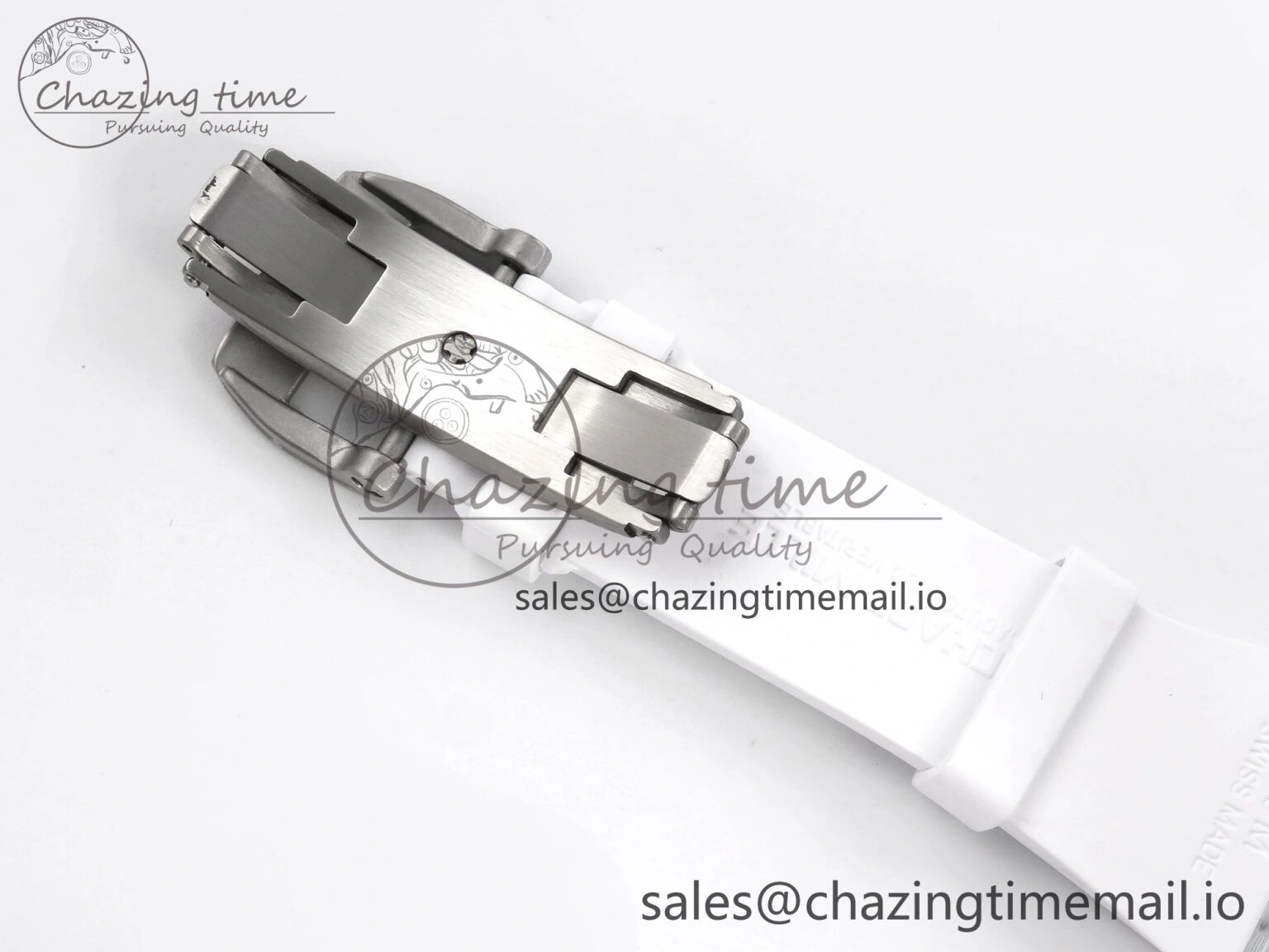 RM56-02 Transparent Tourbillon RMF Best Edition Skeleton Gold Dial on White Rubber Strap