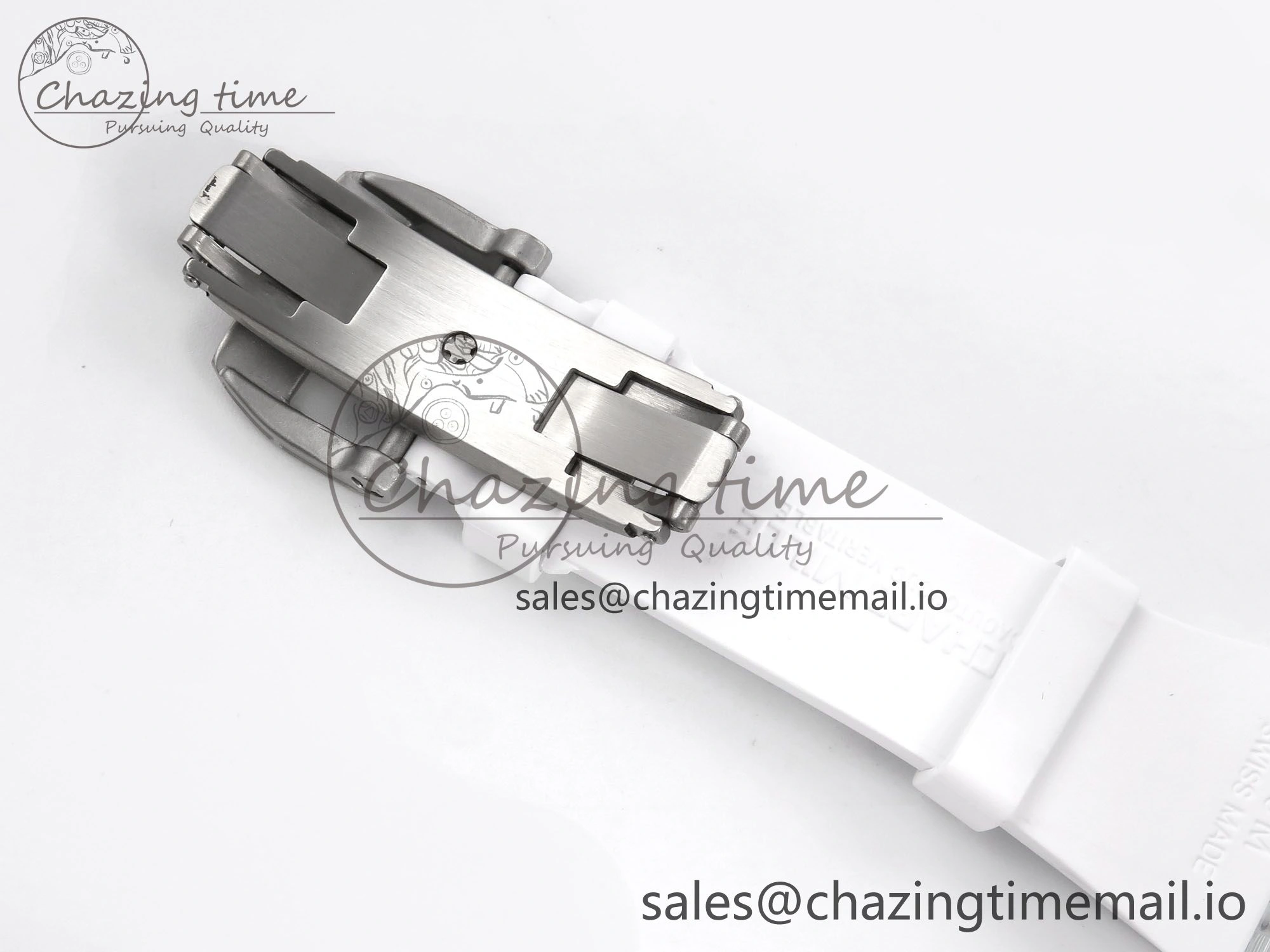 RM56-02 Transparent Tourbillon RMF Best Edition Skeleton Gold Dial on White Rubber Strap