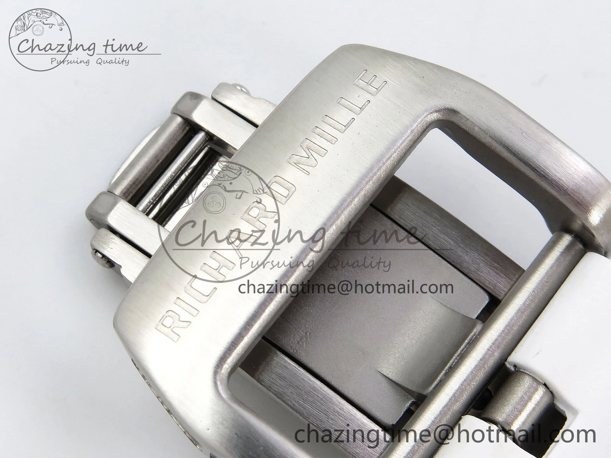 RM57 Green Transparent Tourbillon RMF Best Edition Silver Dragon Eagle Dial on White Rubber Strap