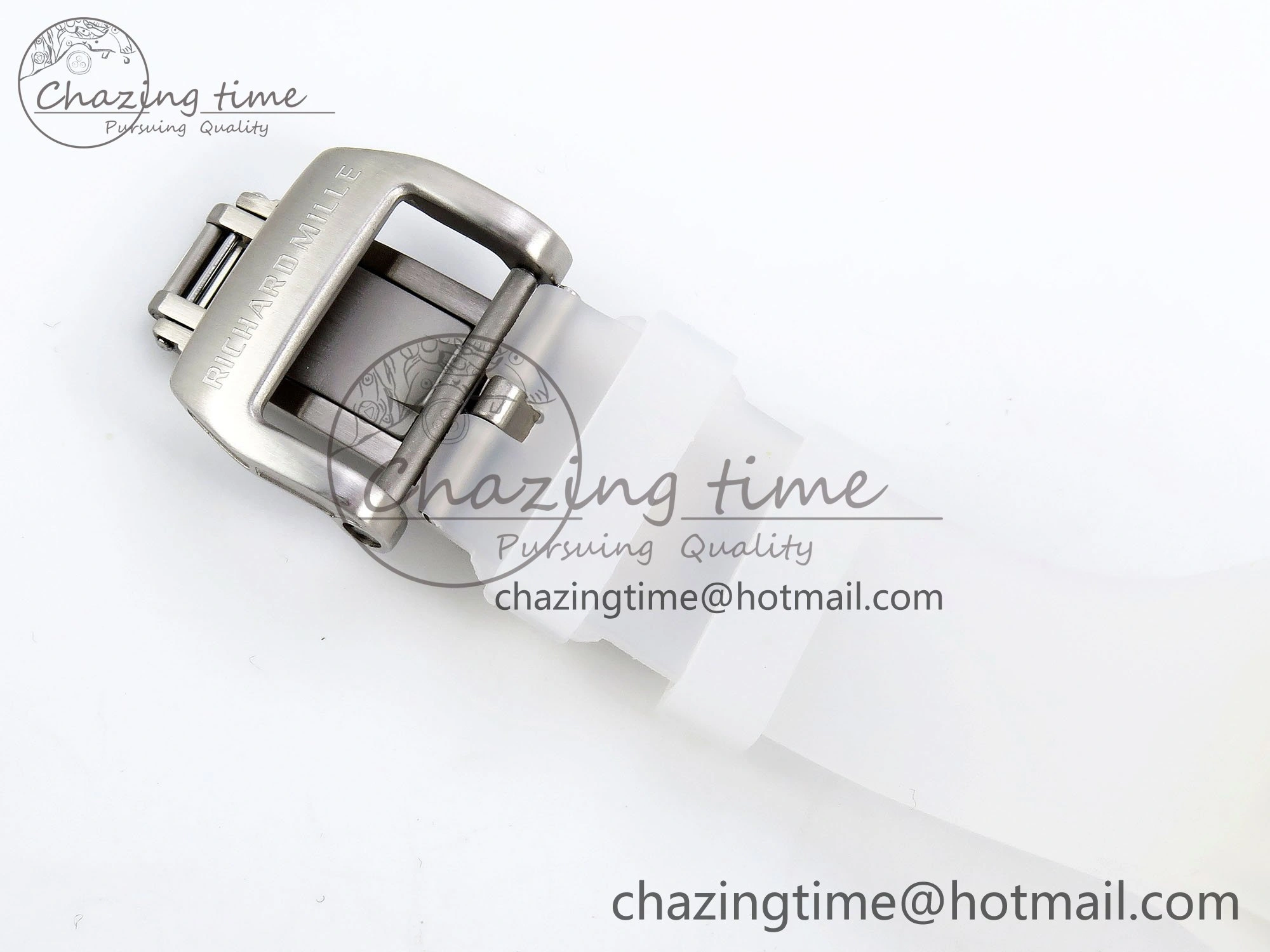 RM57 Transparent Tourbillon RMF Best Edition Silver Dragon Eagle Dial on Transparent Rubber Strap