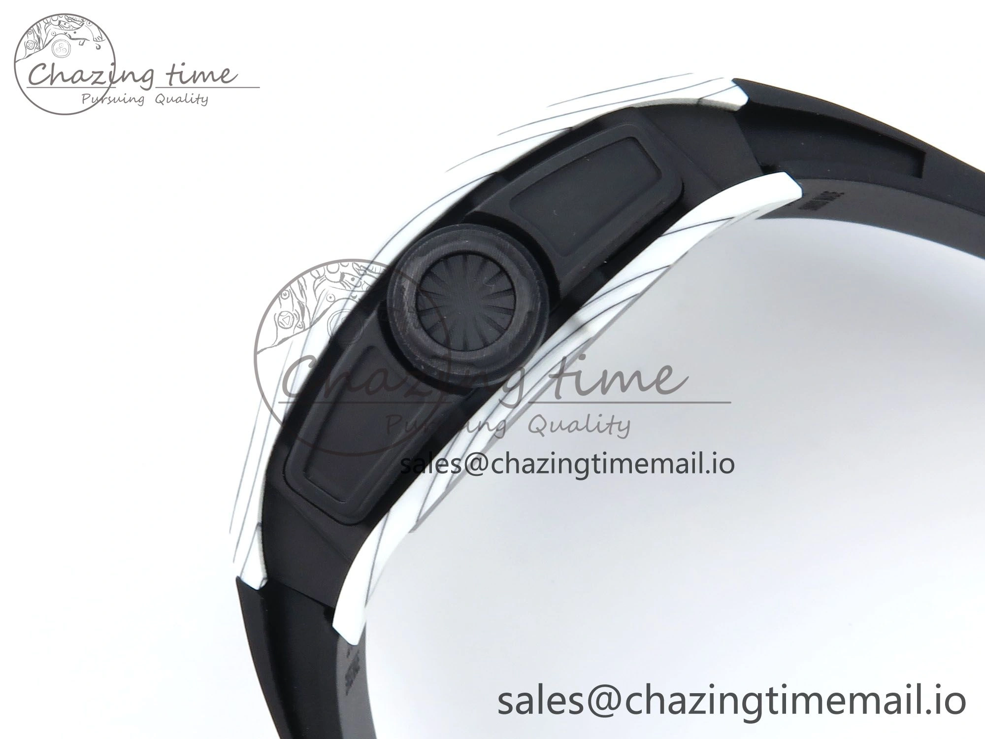 RM61-01 Yohan Blake White NTPT APSF 1:1 Best Edition on Black Rubber Strap RMUL2 Super Clone