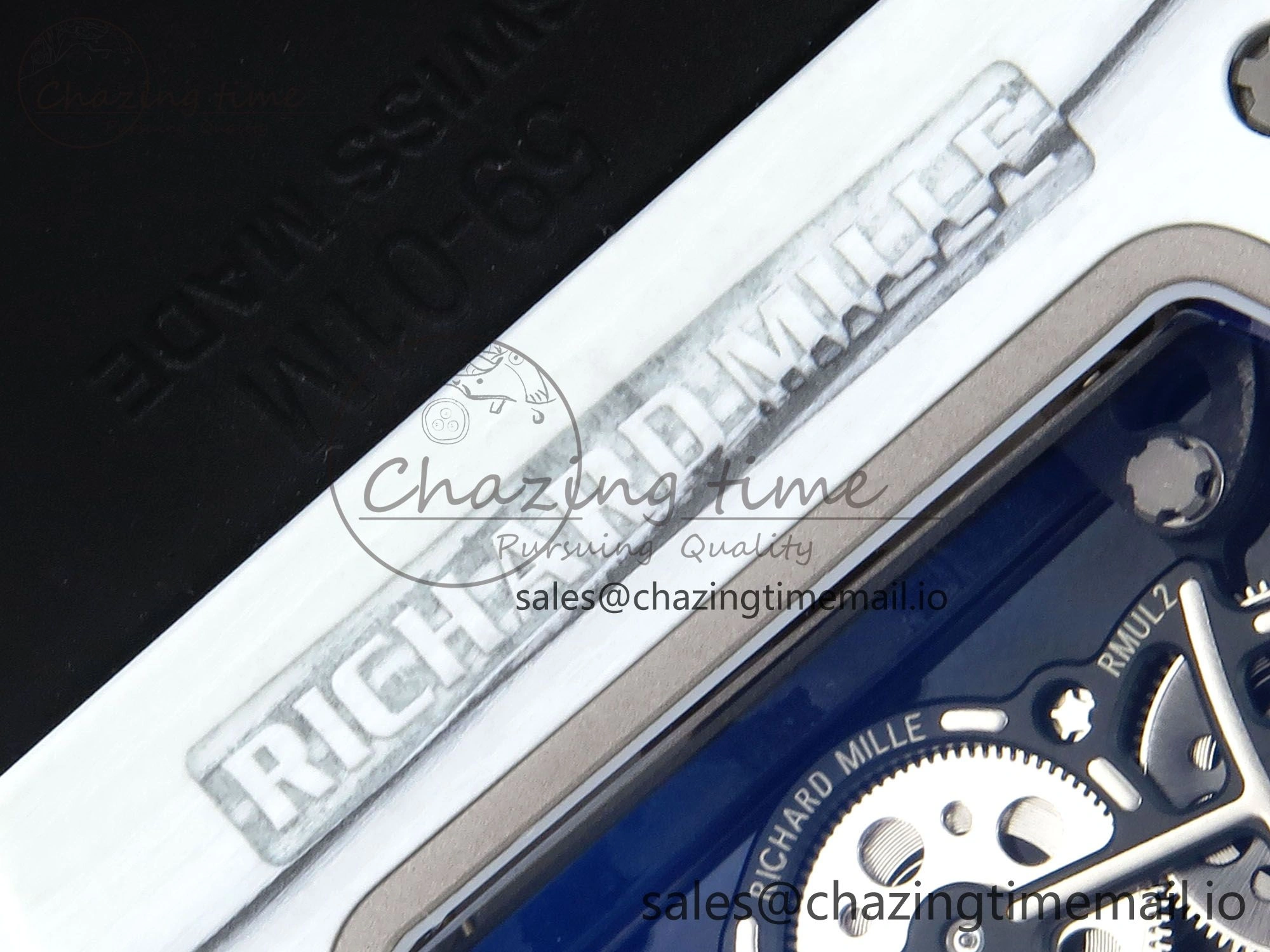 RM61-01 Yohan Blake White NTPT APSF 1:1 Best Edition on Black Rubber Strap RMUL2 Super Clone
