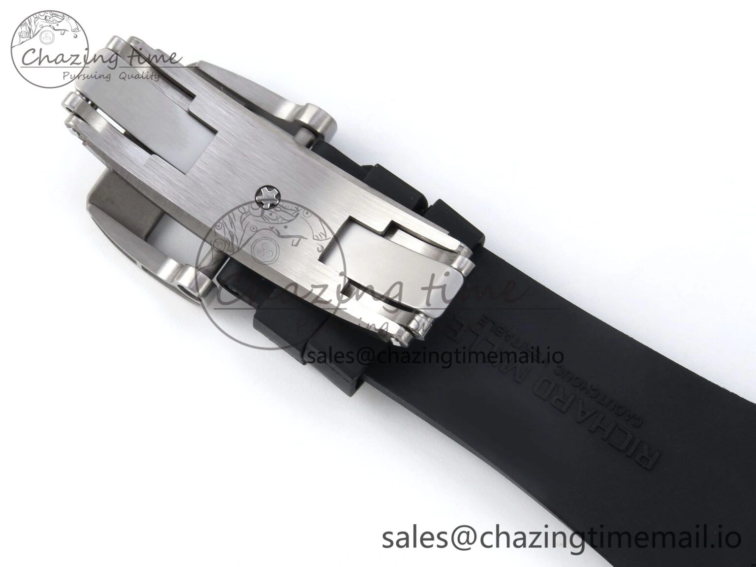 RM61-01 Yohan Blake White NTPT APSF 1:1 Best Edition on Black Rubber Strap RMUL2 Super Clone