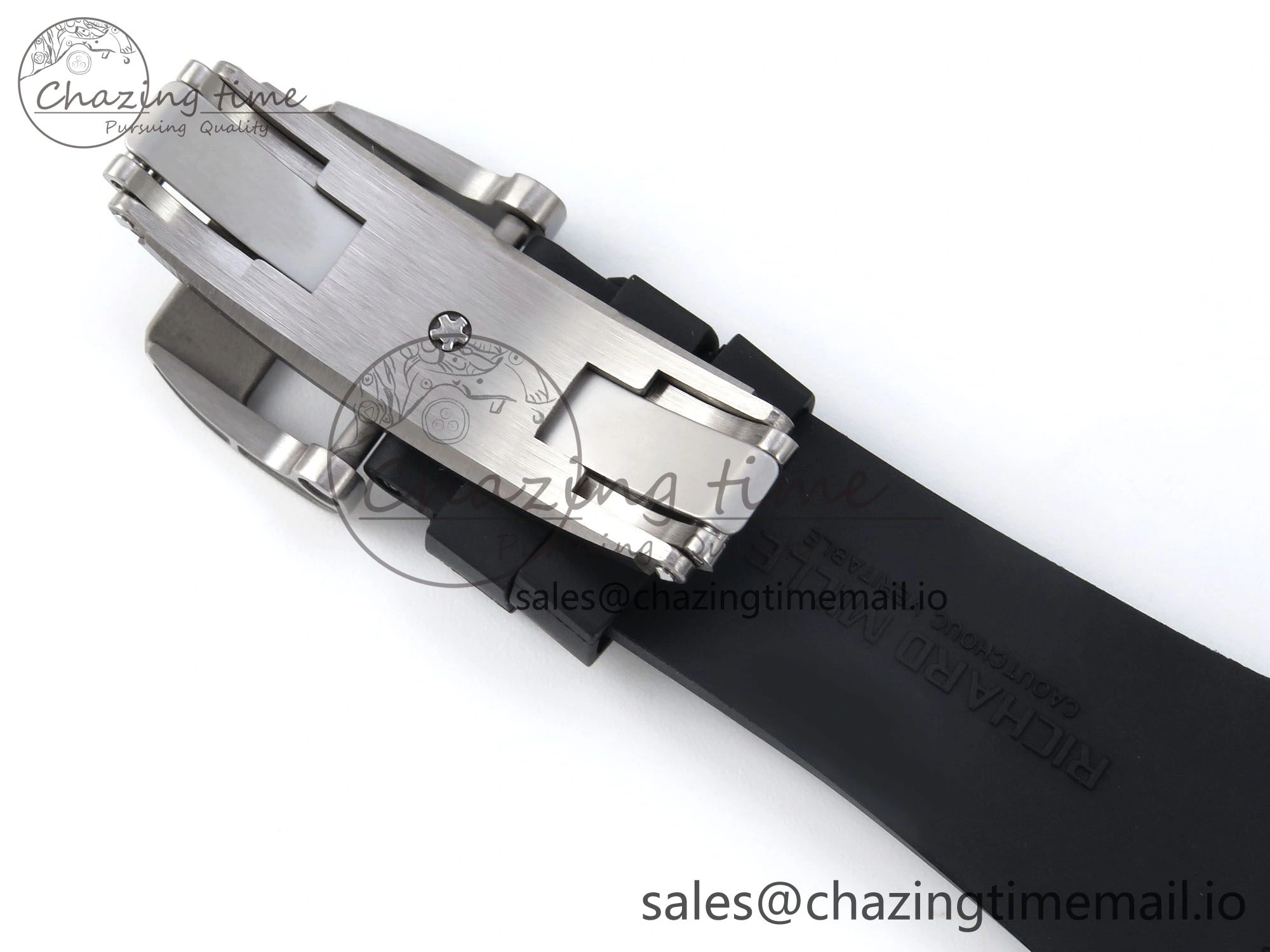 RM61-01 Yohan Blake White NTPT APSF 1:1 Best Edition on Black Rubber Strap RMUL2 Super Clone
