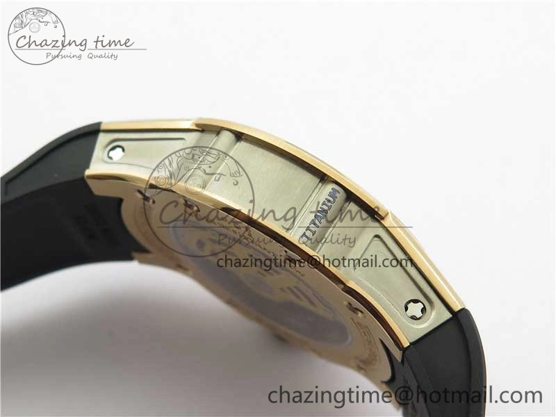 RM63-01 RG V9F Best Edition Crystal Dial on Black Rubber Strap A23J