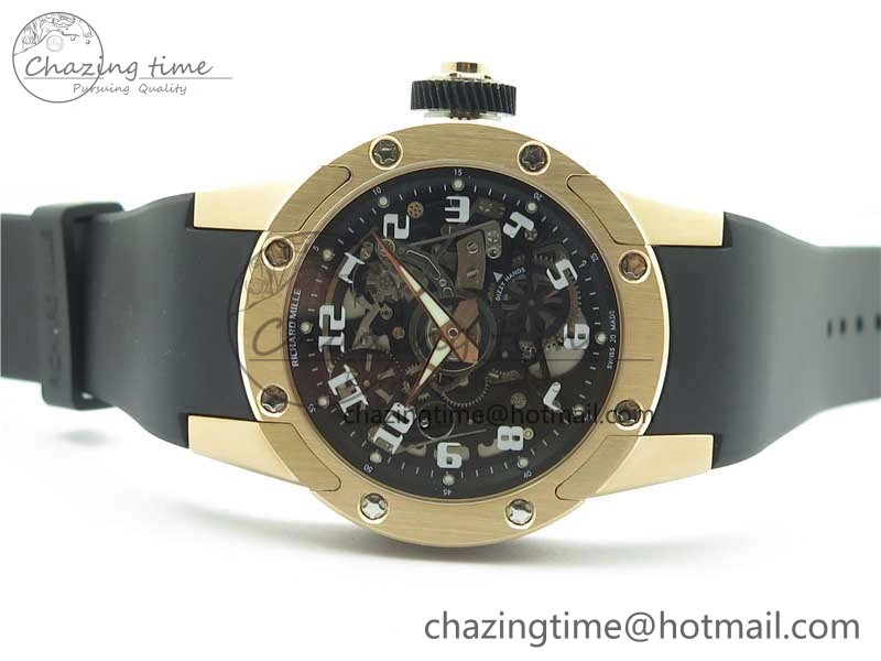 RM63-01 RG V9F Best Edition Crystal Dial on Black Rubber Strap A23J