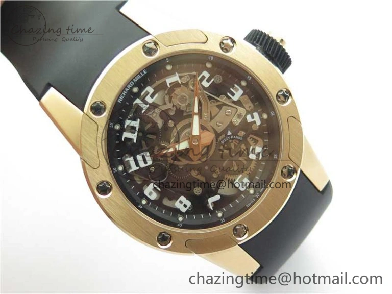RM63-01 RG V9F Best Edition Crystal Dial on Black Rubber Strap A23J