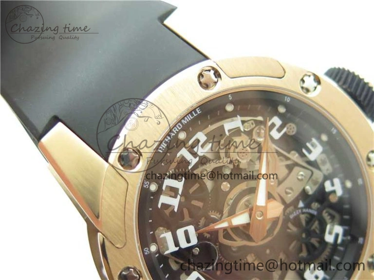 RM63-01 RG V9F Best Edition Crystal Dial on Black Rubber Strap A23J