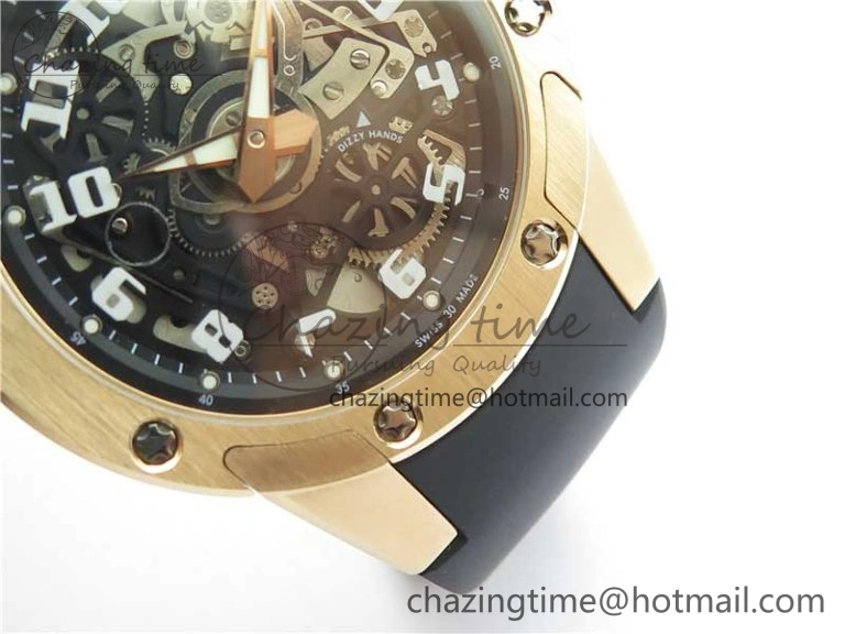 RM63-01 RG V9F Best Edition Crystal Dial on Black Rubber Strap A23J