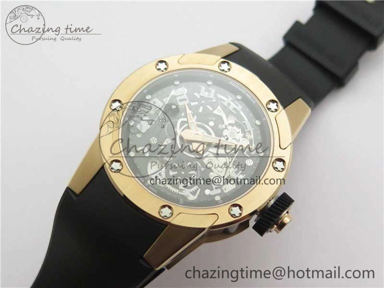 RM63-01 RG V9F Best Edition Crystal Dial on Black Rubber Strap A23J