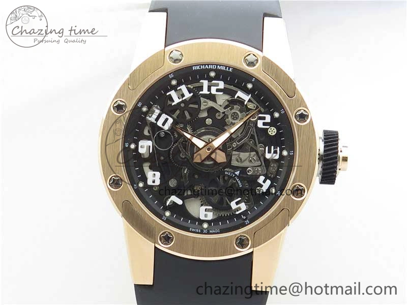RM63-01 RG V9F Best Edition Crystal Dial on Black Rubber Strap A23J