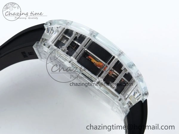 RMS10 Tourbillon Transparent RMF Best Edition Koi Fish Dial on Black Rubber Strap