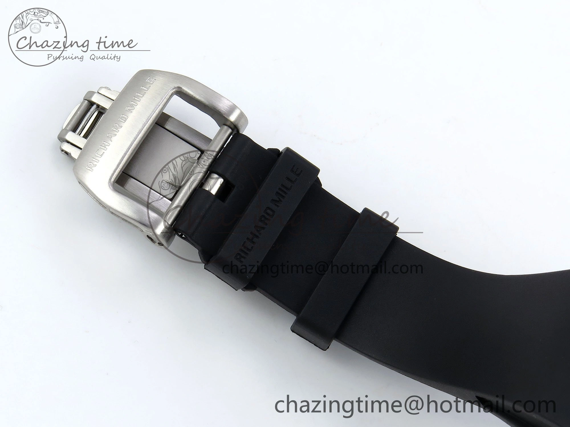 RMS10 Tourbillon Transparent RMF Best Edition Koi Fish Dial on Black Rubber Strap