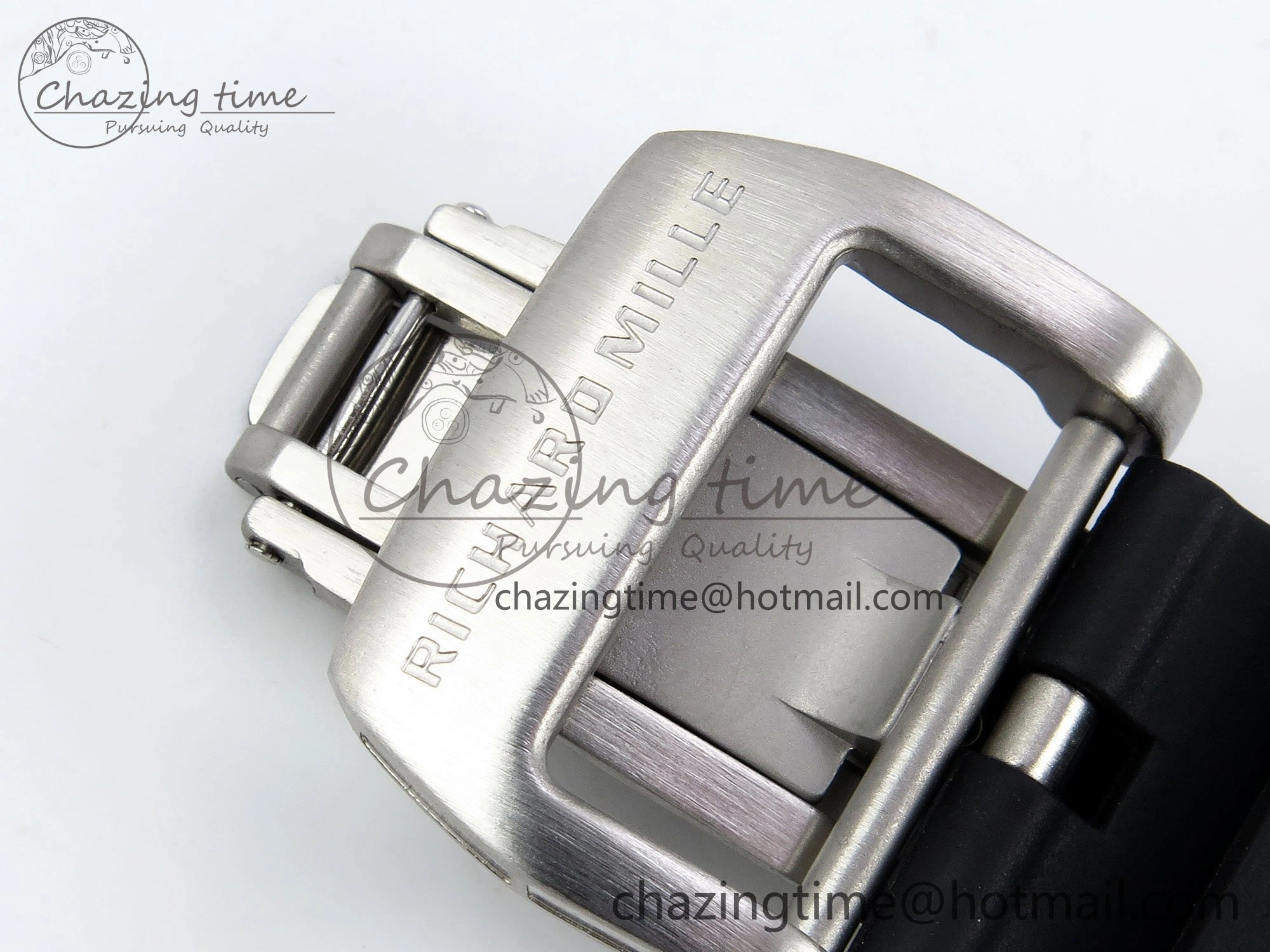 RMS10 Tourbillon Transparent RMF Best Edition Koi Fish Dial on Black Rubber Strap