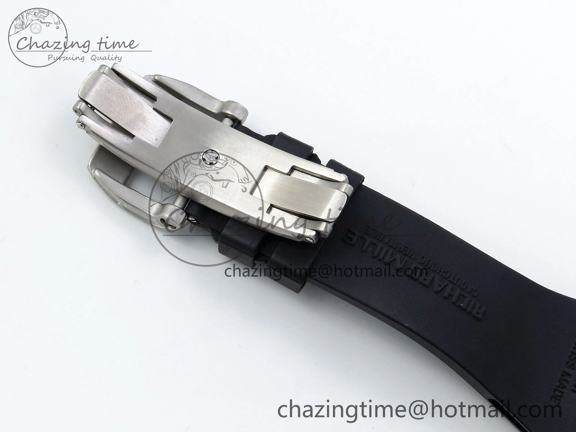 RMS10 Tourbillon Transparent RMF Best Edition Koi Fish Dial on Black Rubber Strap