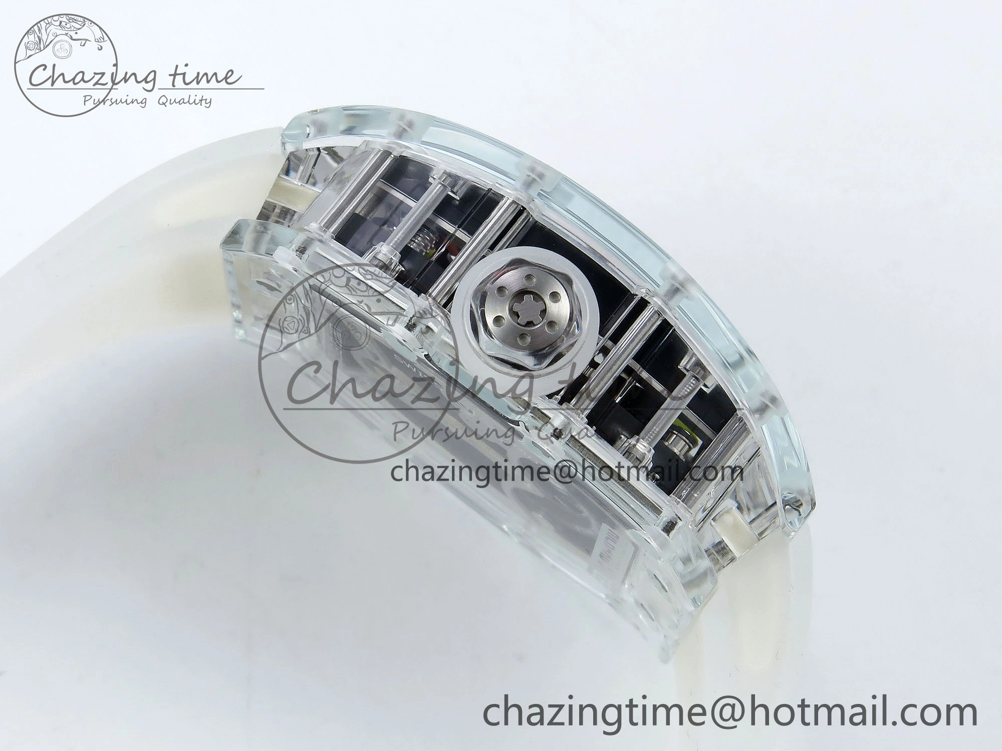 RMS10 Tourbillon Transparent RMF Best Edition Koi Fish Dial on Transparent Rubber Strap