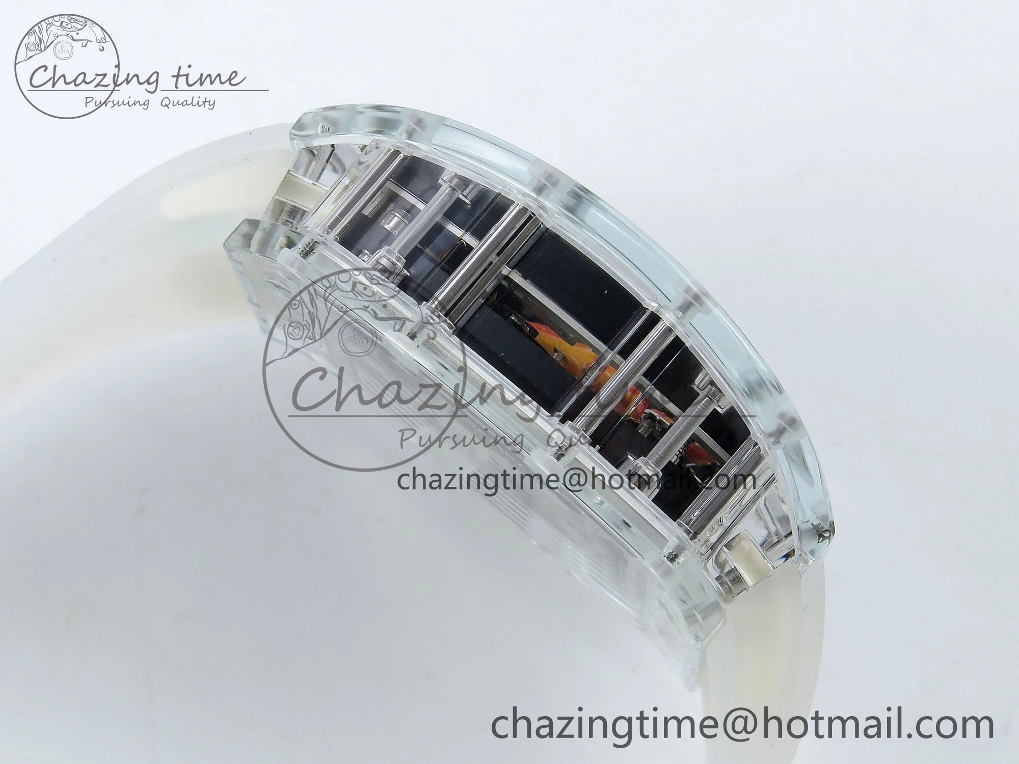 RMS10 Tourbillon Transparent RMF Best Edition Koi Fish Dial on Transparent Rubber Strap