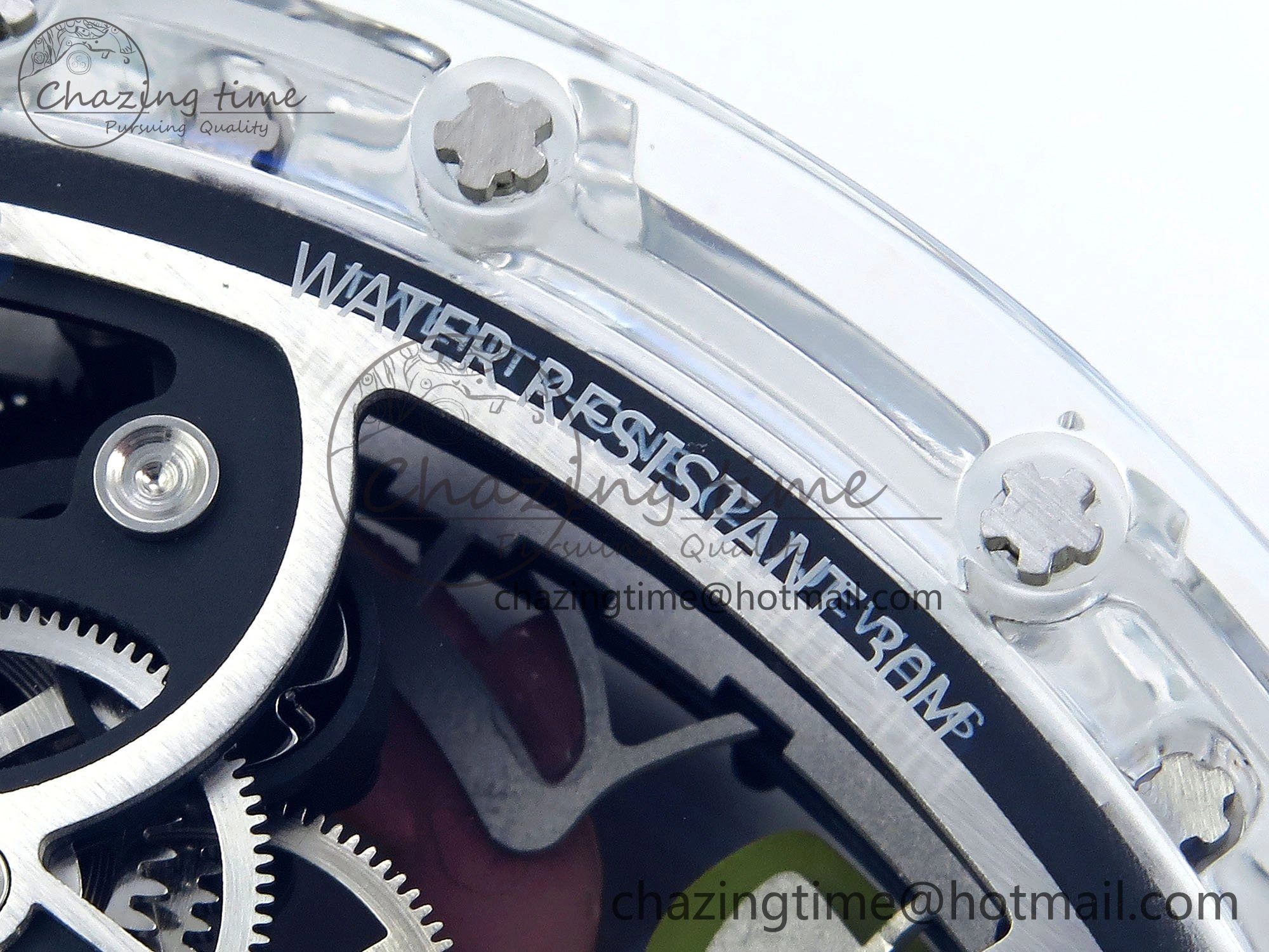 RMS10 Tourbillon Transparent RMF Best Edition Koi Fish Dial on Transparent Rubber Strap
