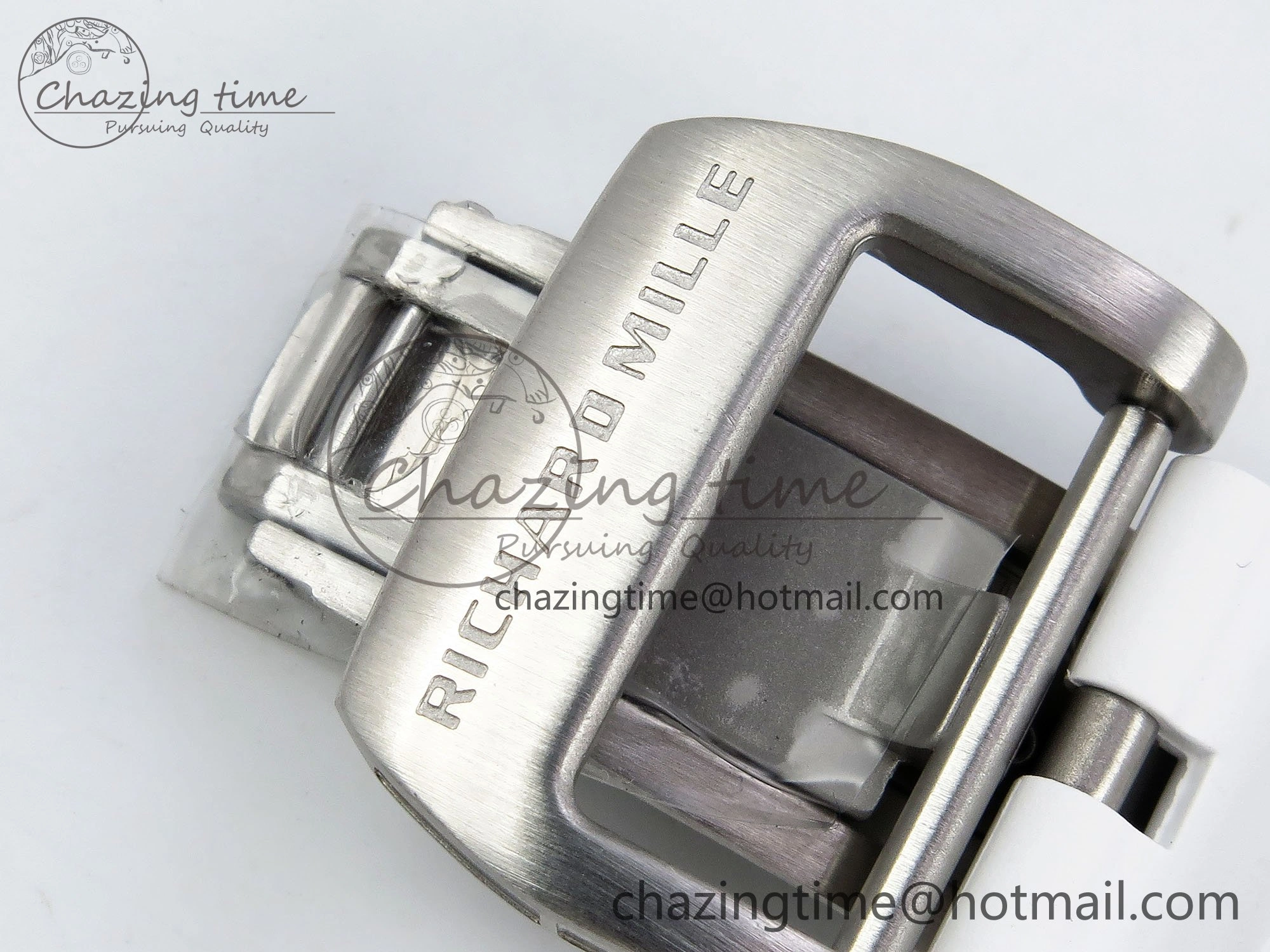 RMS10 Tourbillon Transparent RMF Best Edition Koi Fish Dial on White Rubber Strap