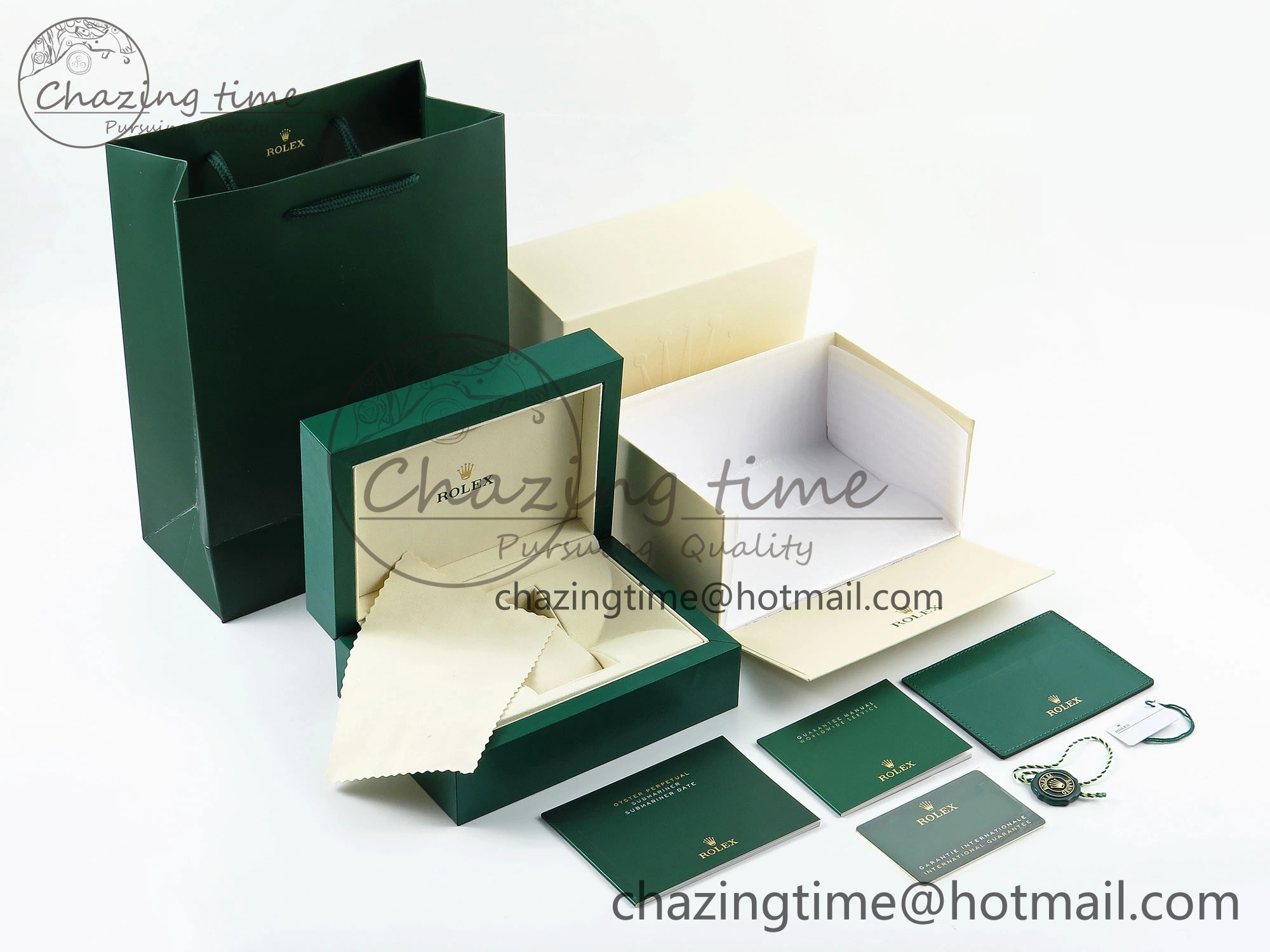 ROLEX BOX AND PAPERS SET NEW VERSION WARRANTY CARD