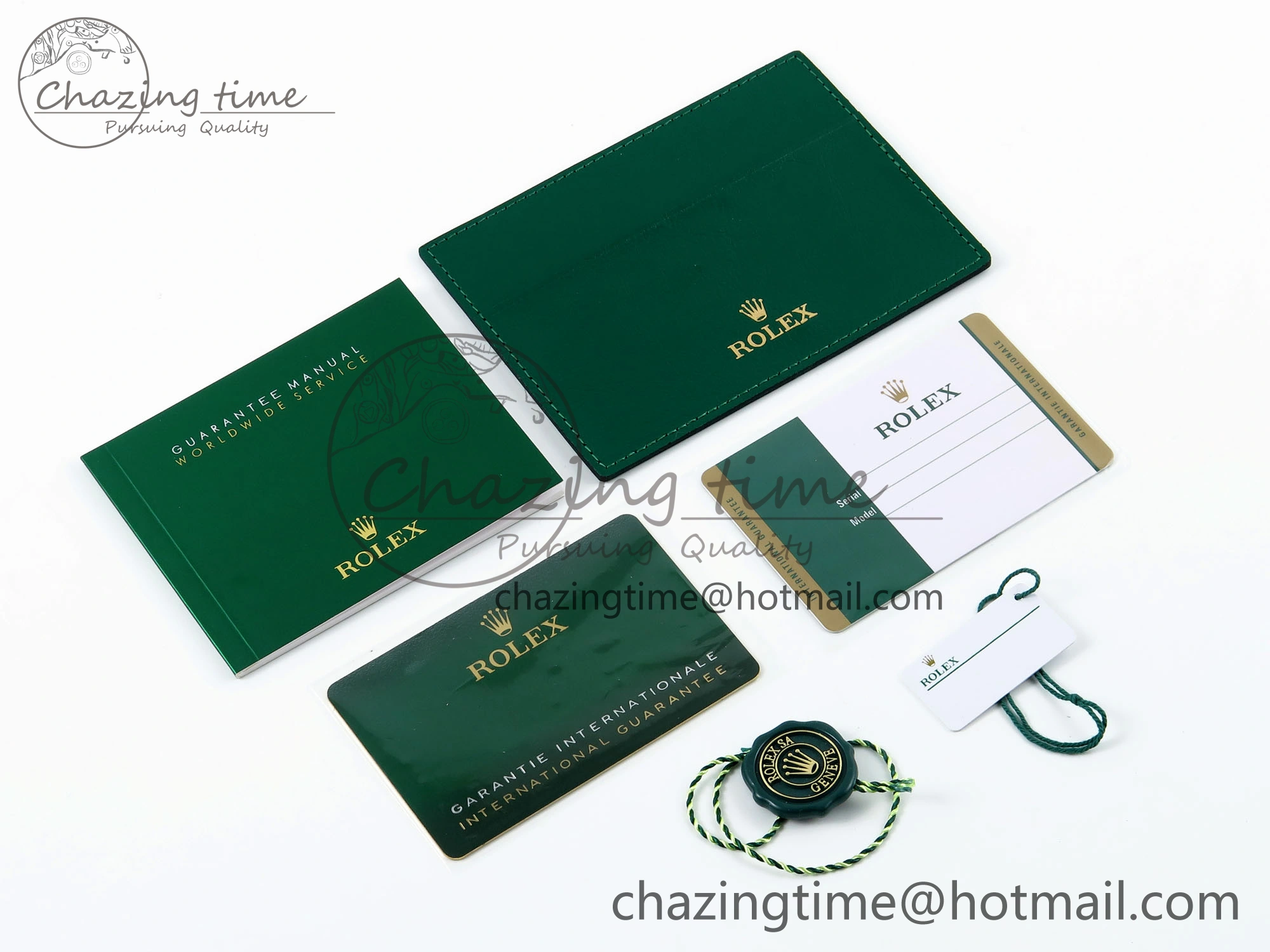 ROLEX BOX AND PAPERS SET NEW VERSION WARRANTY CARD